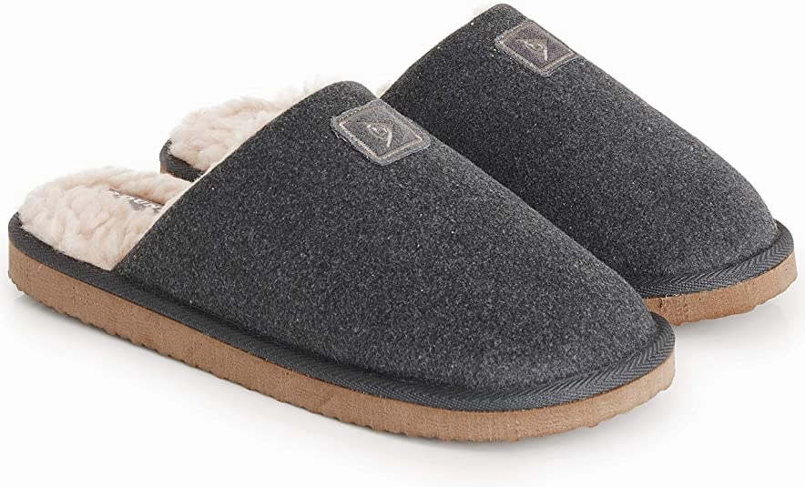 Dunlop Comfy Memory Foam Slippers with Rubber Sole Anti Slip for Men Best Slippers For Foot Pain