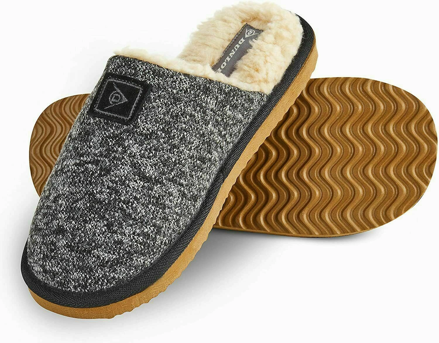 Gogoe Slides Dunlop Comfy Memory Foam Slippers with Rubber Sole Anti Slip for Men