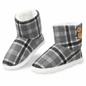 Dunlop Men's Slippers - Plush Boot Slippers for Men Chunky Slides
