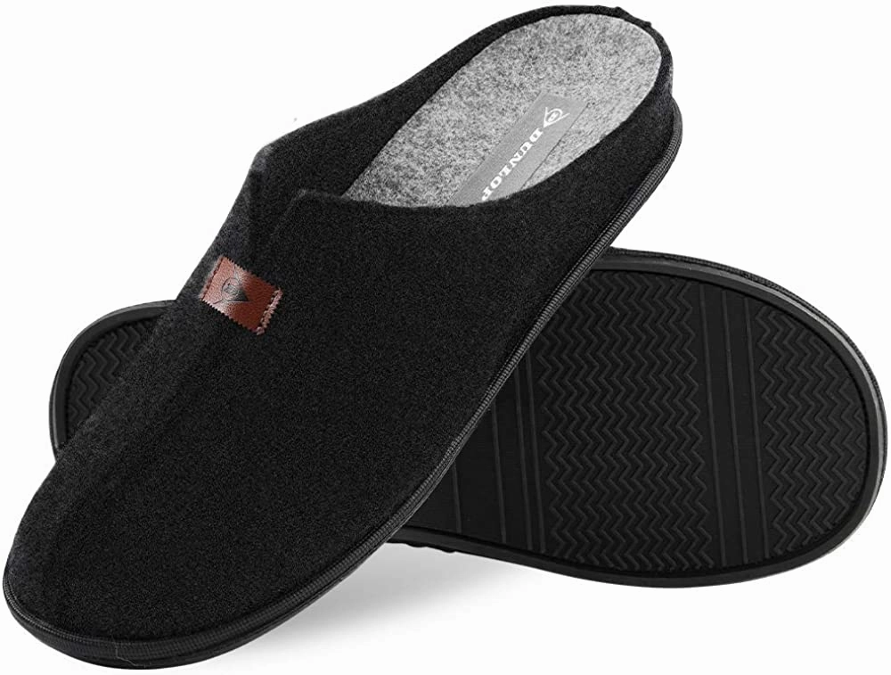 Dunlop Mens Slippers, Felt Slip On Mules Men's Slippers Taco Bell Slides