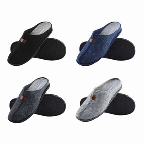 Monster Feet Slippers Dunlop Mens Slippers, Felt Slip On Mules Men's Slippers