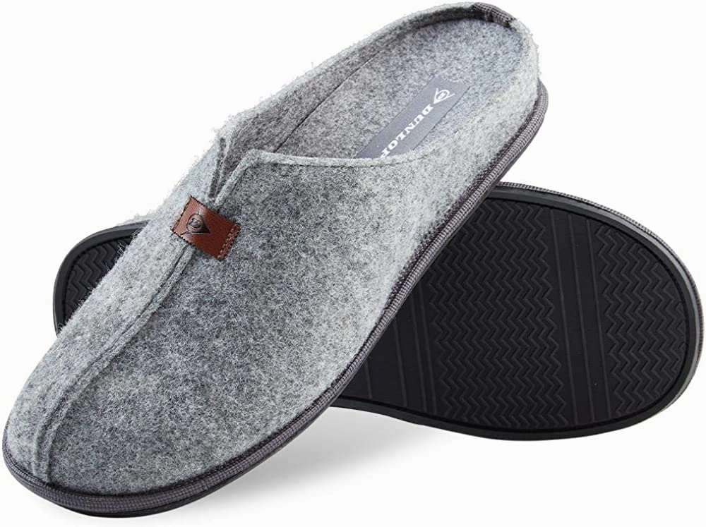 Dunlop Mens Slippers, Felt Slip On Mules Men's Slippers Crocheted Slippers Pattern