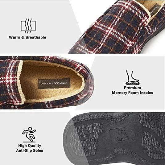Nuknuuk Slippers Costco Dunlop Moccasins Loafers Faux Sheepskin Slippers with Rubber Sole for Men