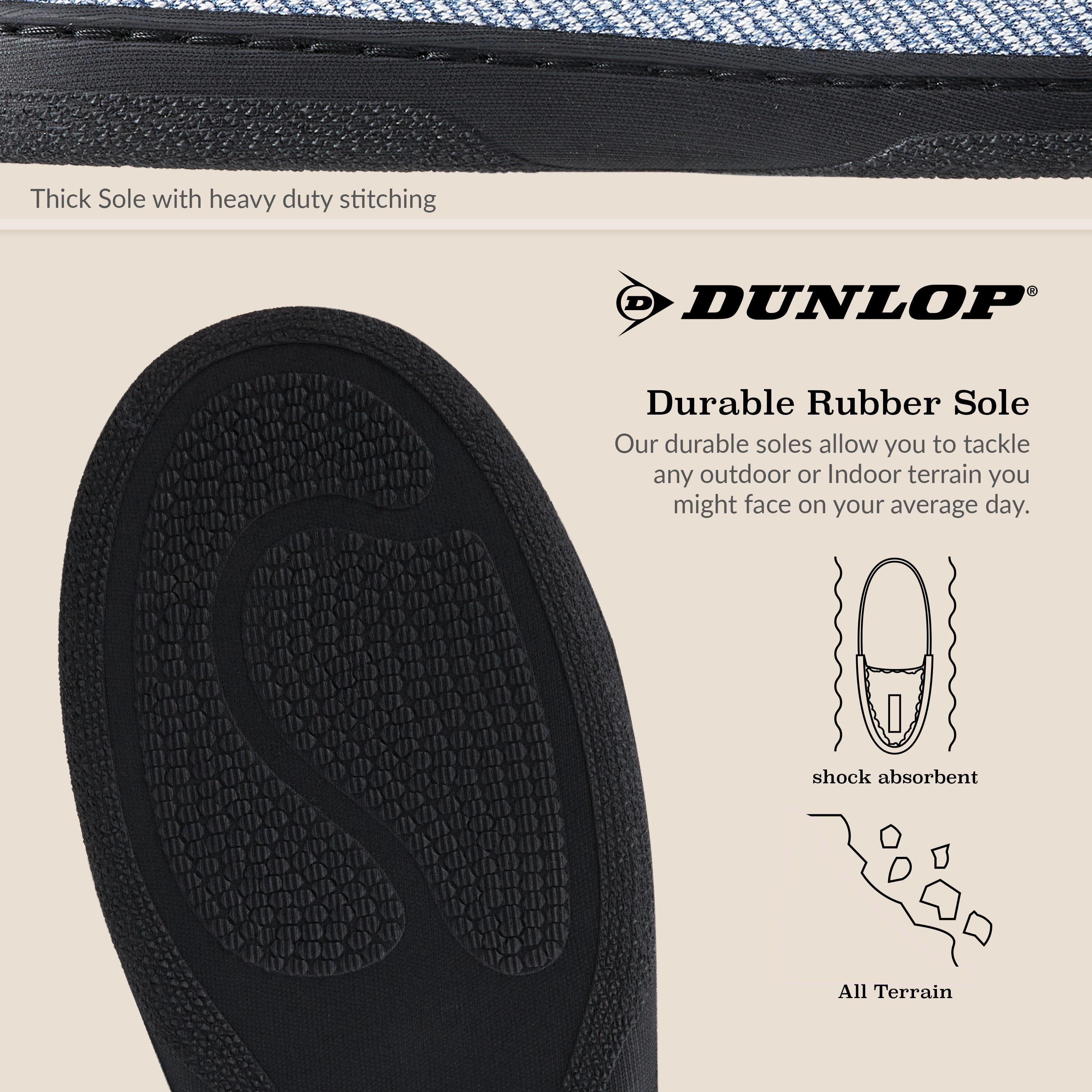 Dunlop Moccasins Slippers for Men With Rubber Sole Coolest House Slippers
