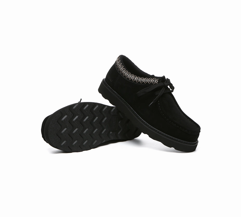 Casual Shoes For Jeans And Shorts EVERAU Men Leather Lace Up Casual Shoes Madison