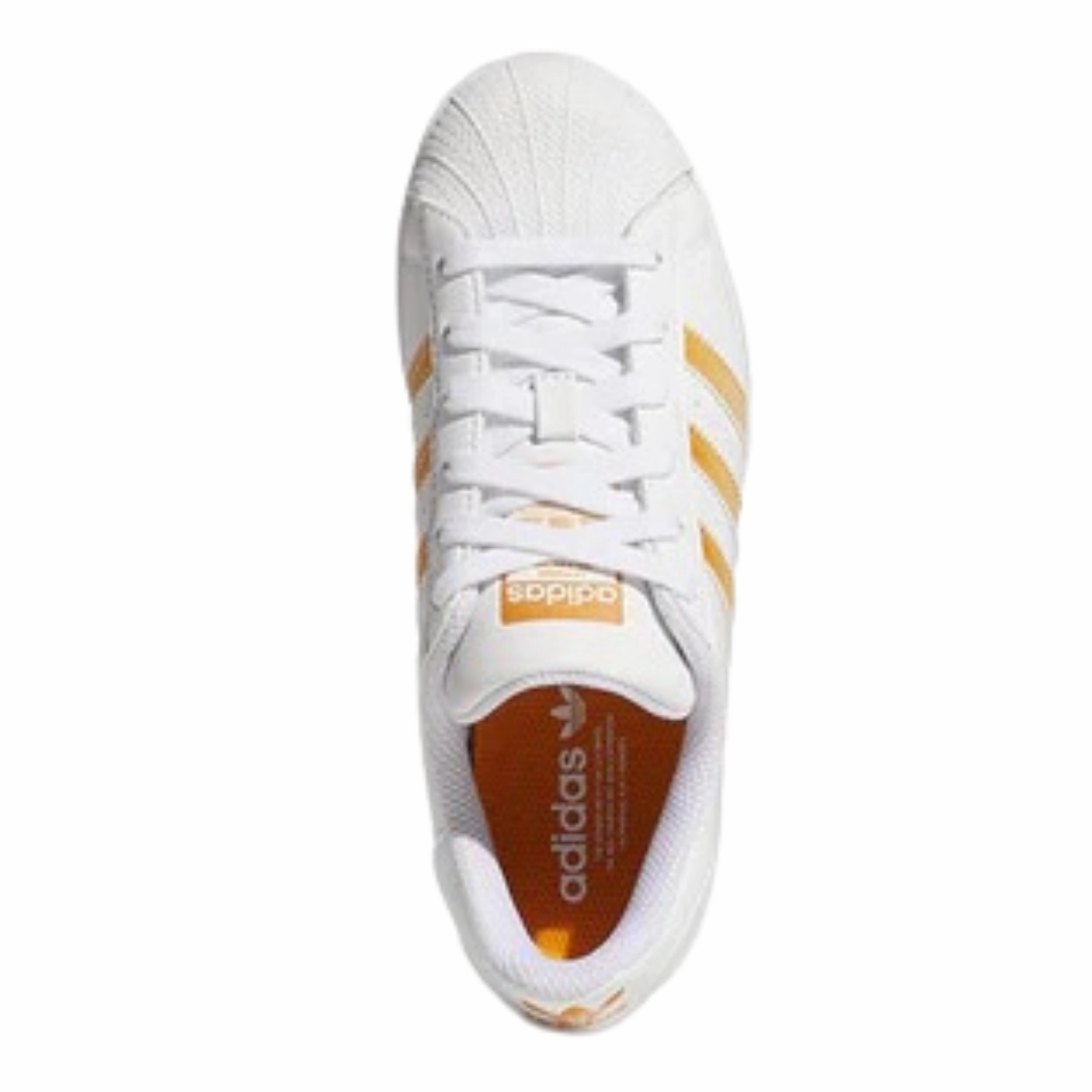 Adidas Copa Super Shoes Adidas - Kid's Superstar J 'White Orange Rush' - Cloud White / Orange Rush / Acid Orange
