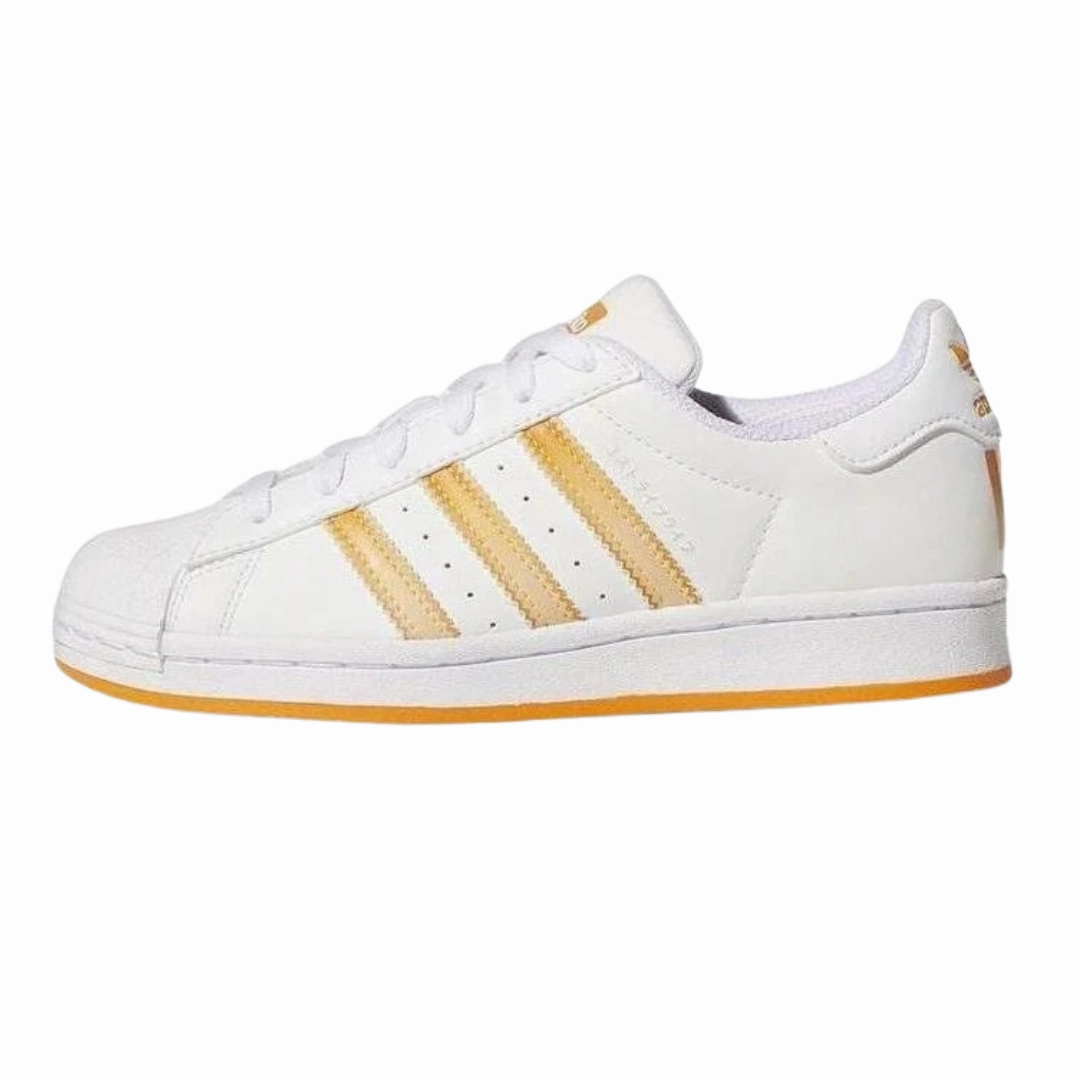 Adidas - Kid's Superstar J 'White Orange Rush' - Cloud White / Orange Rush / Acid Orange Jeremy Scott X Adidas Shoes