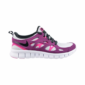 Asics Mid Volleyball Shoes Nike Free Run 2 (GS) Big Kids' Shoes Pure Platinum-White-Pure Sangria