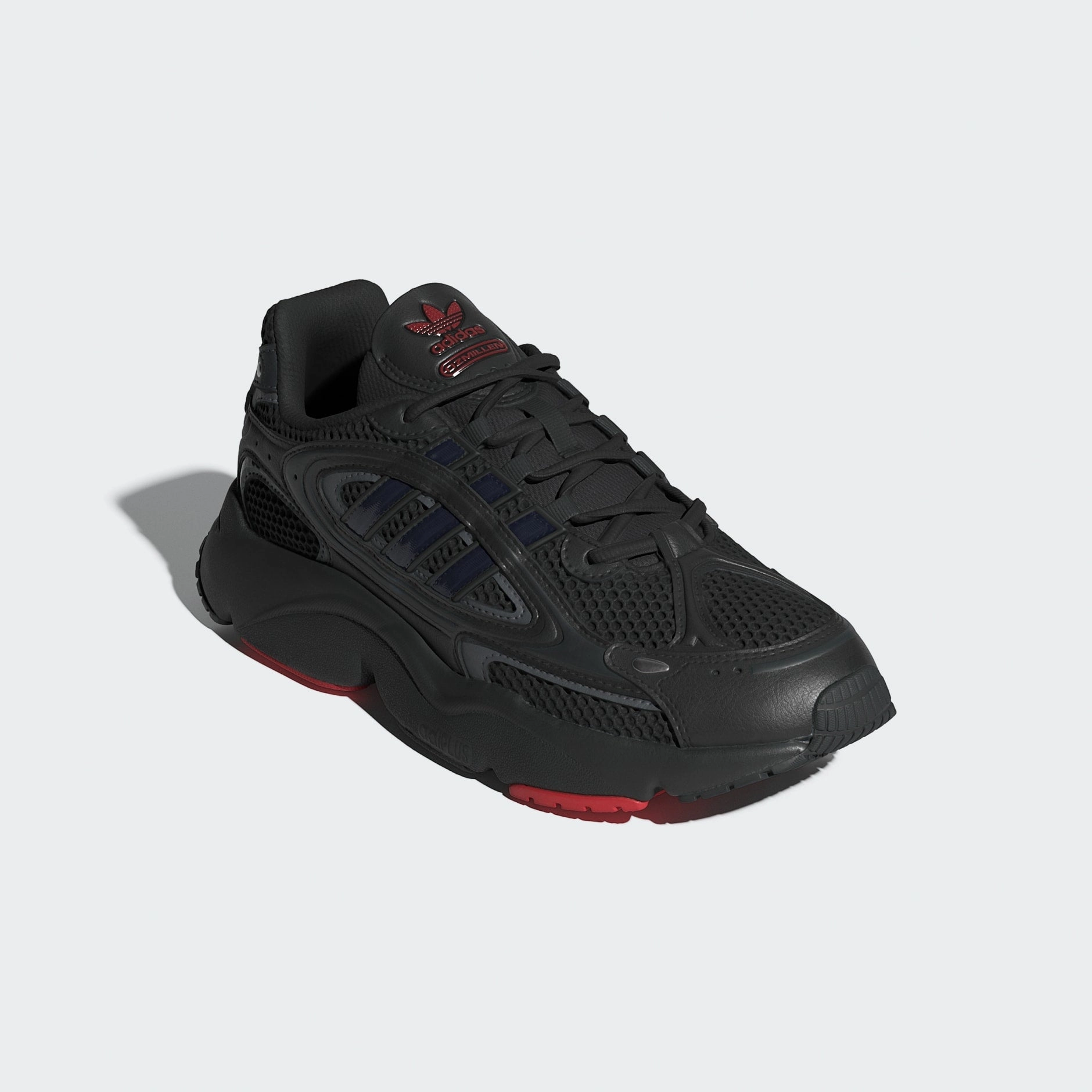 OZMILLEN SHOES - Core Black / Grey Four / Better Scarlet Adidas Shoes Indoor