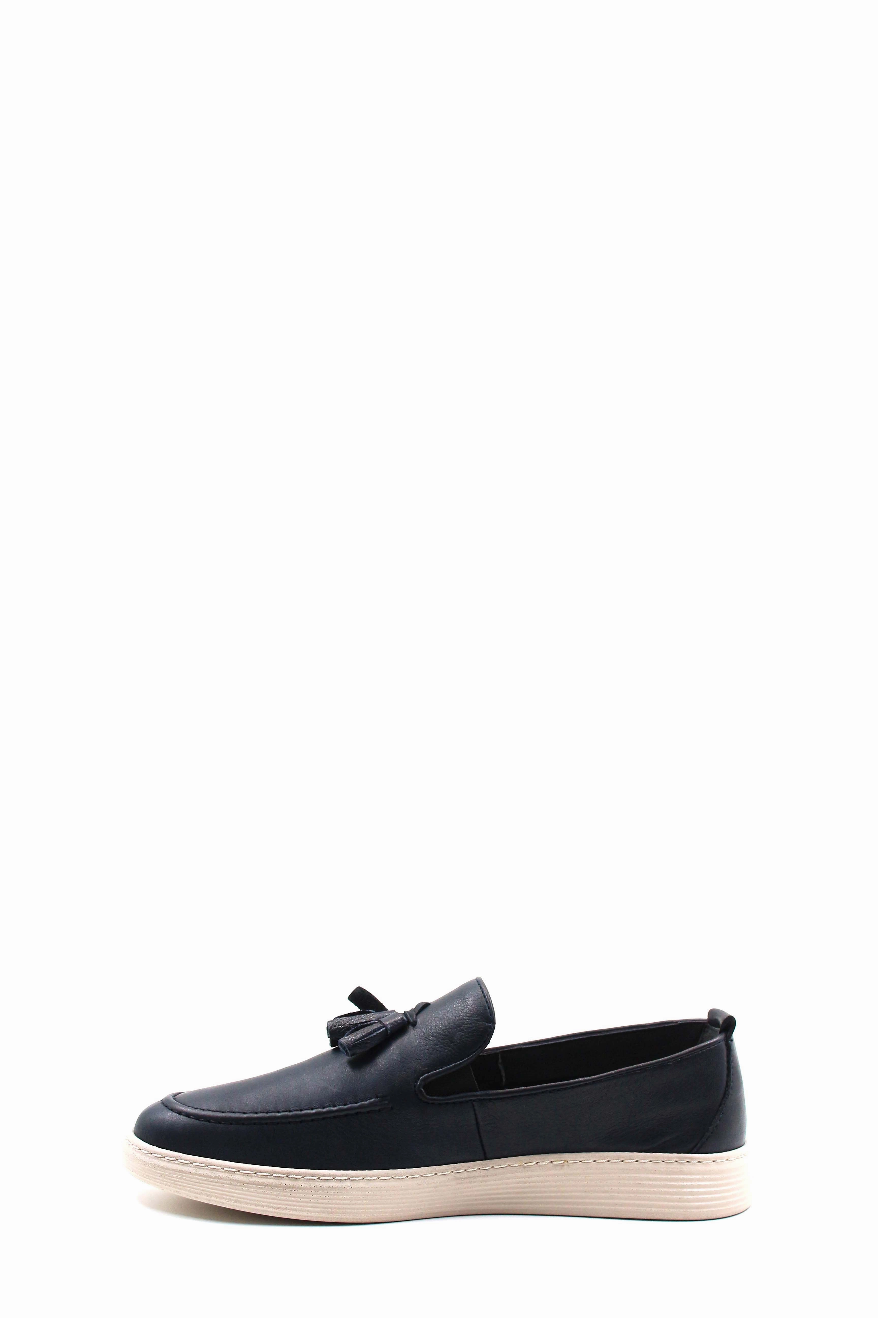 FST Genuine Leather Men's Casual Shoes 943MA800 Navy Blue - Ciudad Valles Best Casual Golf Shoes