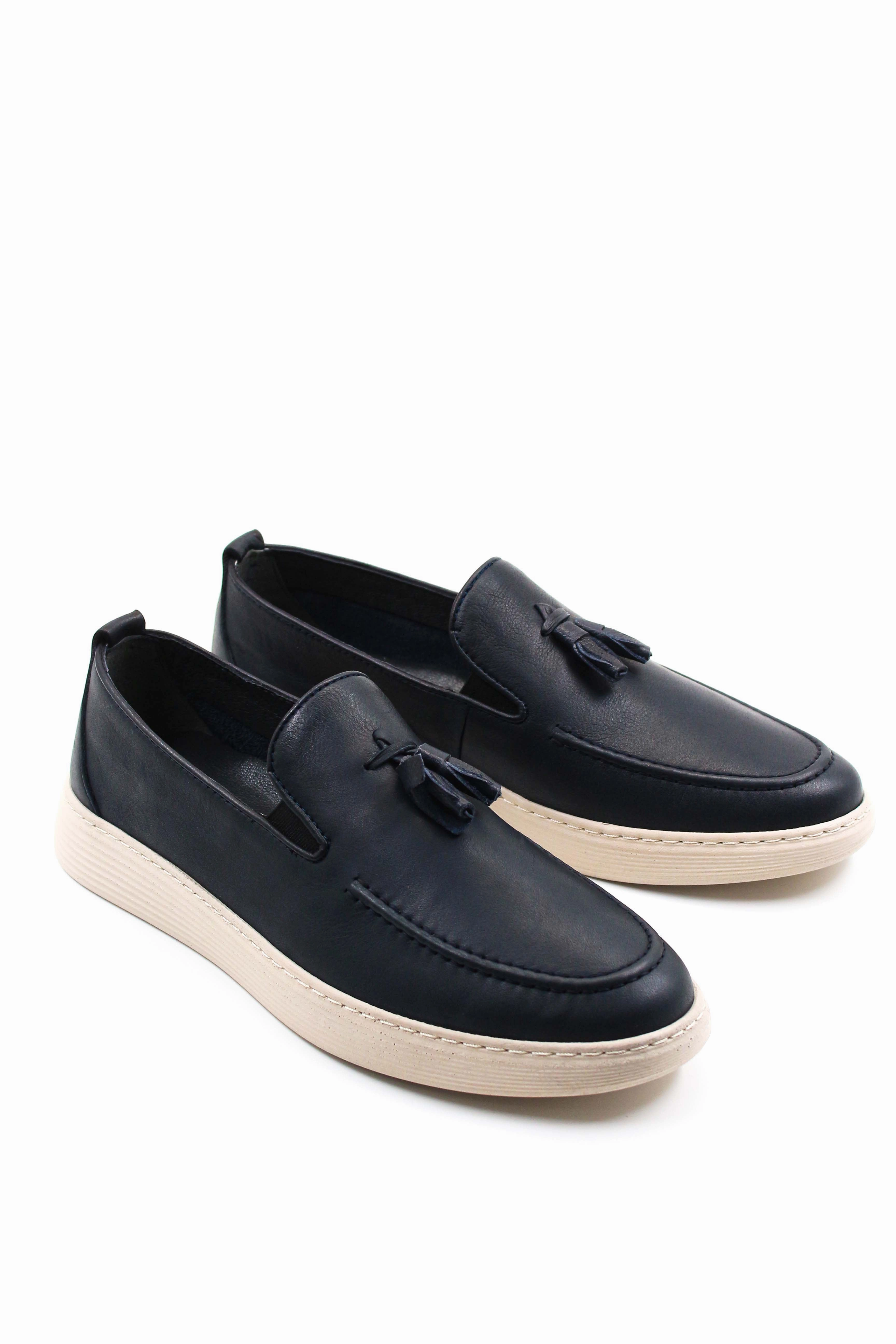 FST Genuine Leather Men's Casual Shoes 943MA800 Navy Blue - Ciudad Valles New Balance 997h Casual Shoes