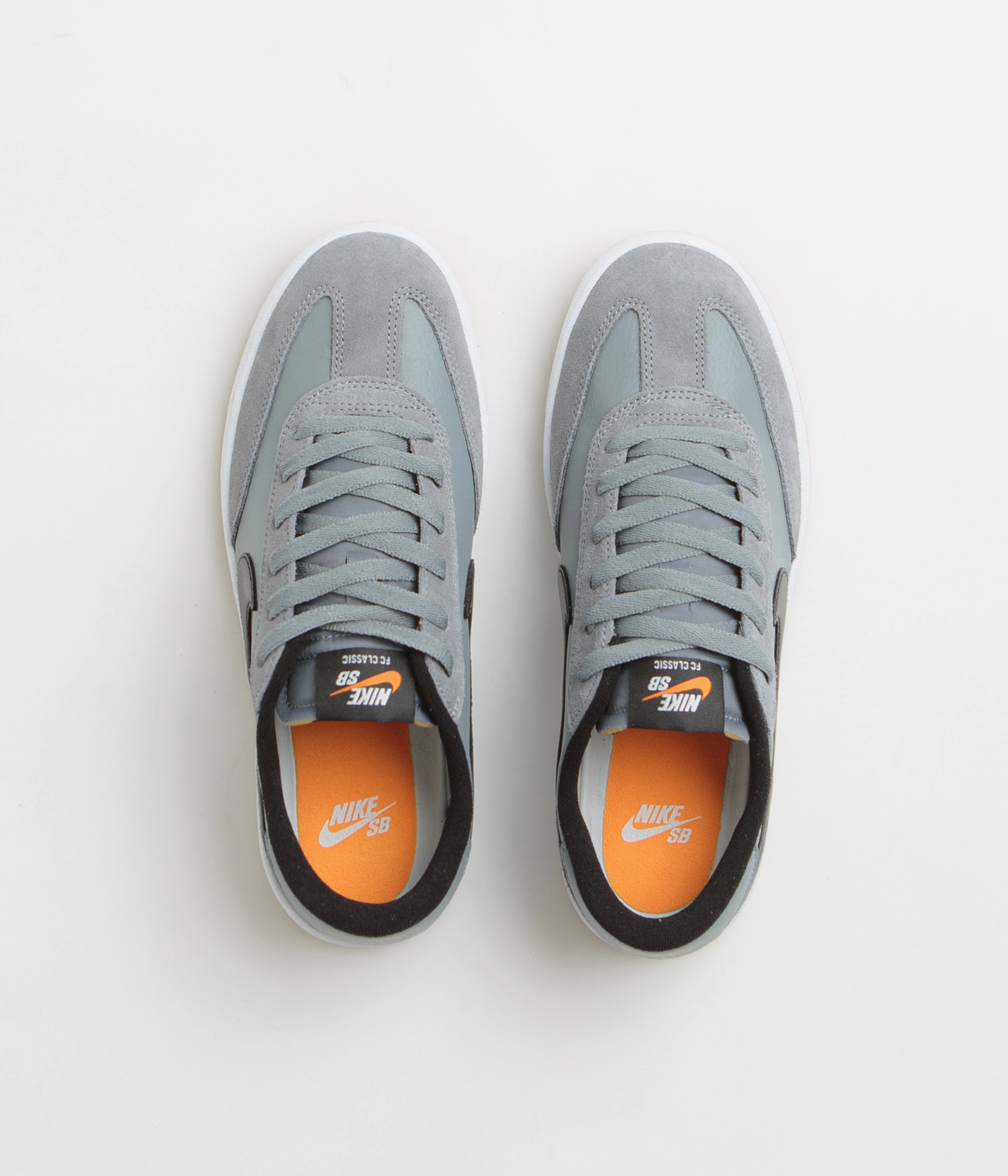 Nike SB FC Classic Shoes - Cool Grey / Black - White - Vivid Orange Asics Shoes Upcourt 6