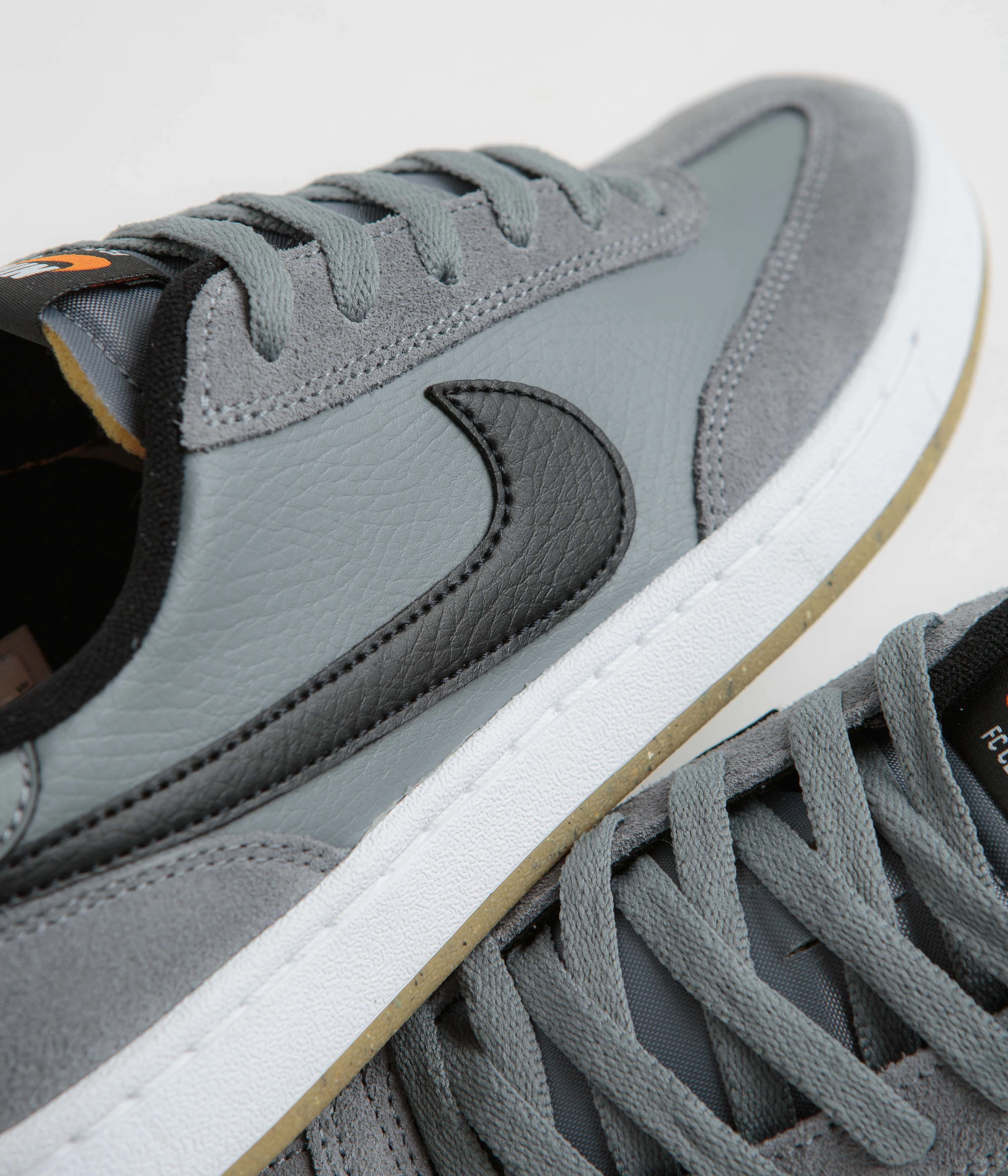 Nike SB FC Classic Shoes - Cool Grey / Black - White - Vivid Orange Best Asics Orthopedic Walking Shoes