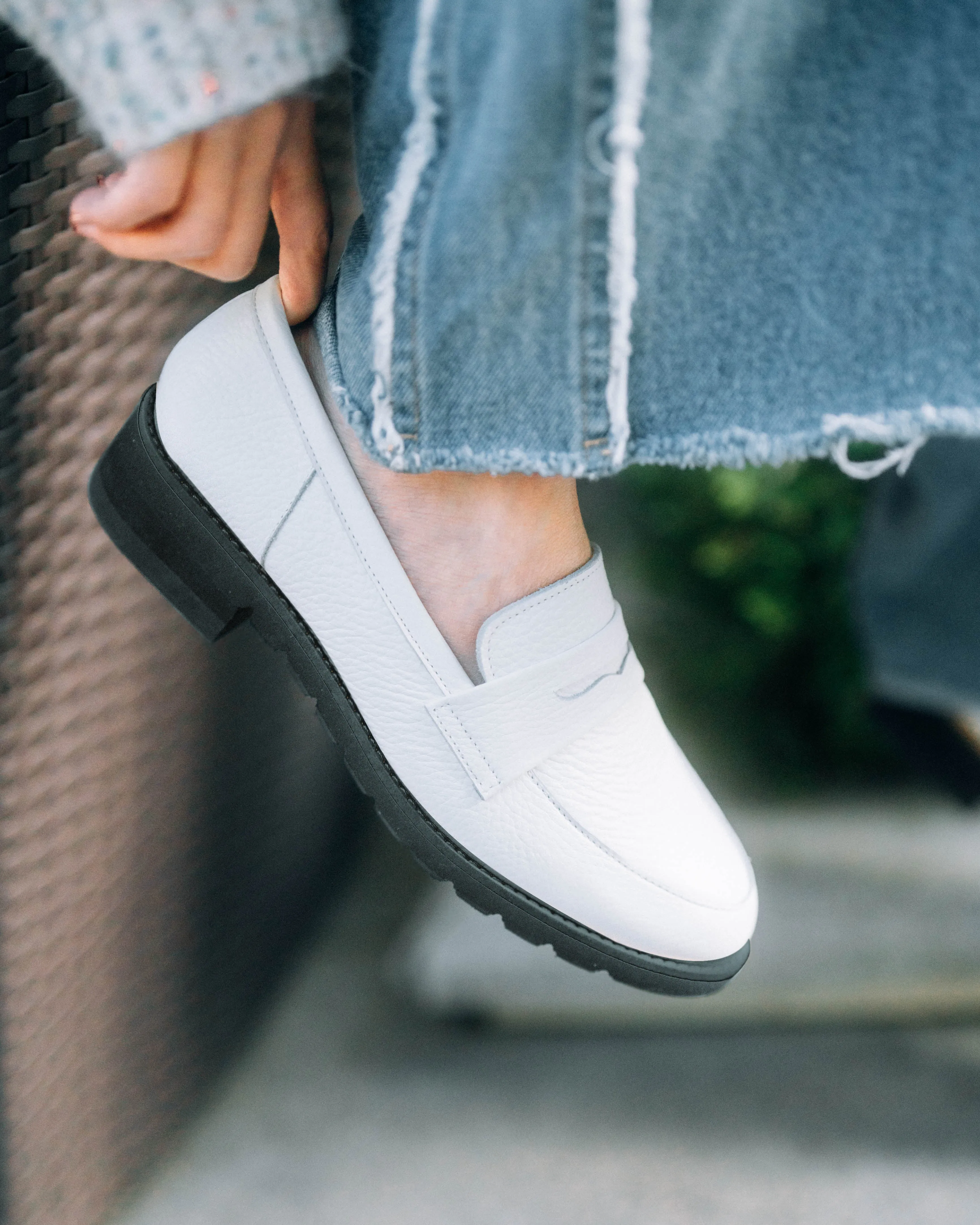 Penny Loafers - Blanc White Calvin Klein Loafers