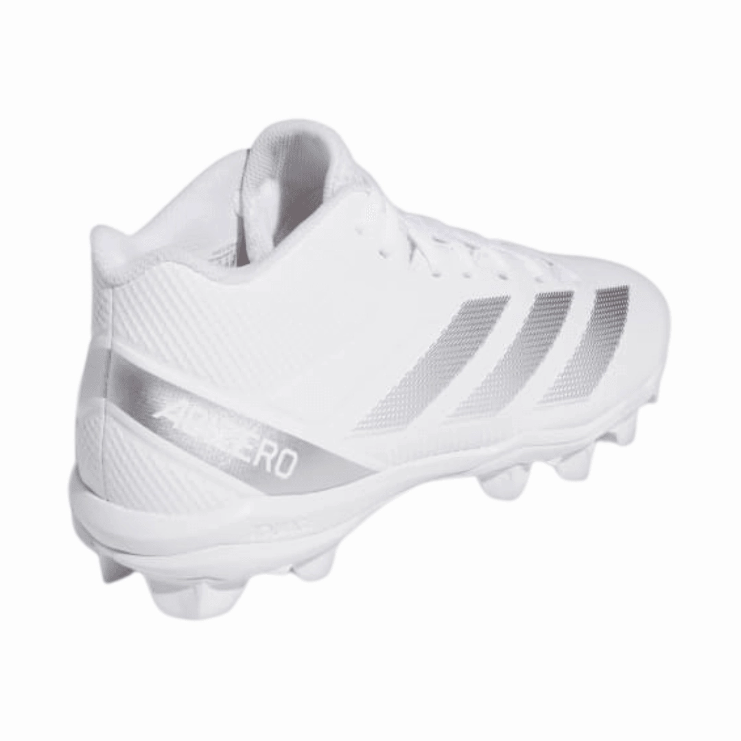 Adidas - Men's Adizero Impact.2 Molded 'White Silver Metallic' - Cloud White / Silver Metallic / Cloud White Court Adidas Shoes
