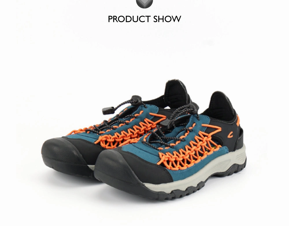 Comfortable Leather Sandals camel active Covered Toe Sandals  Men Navy EVO-892450-YK1SVC-43