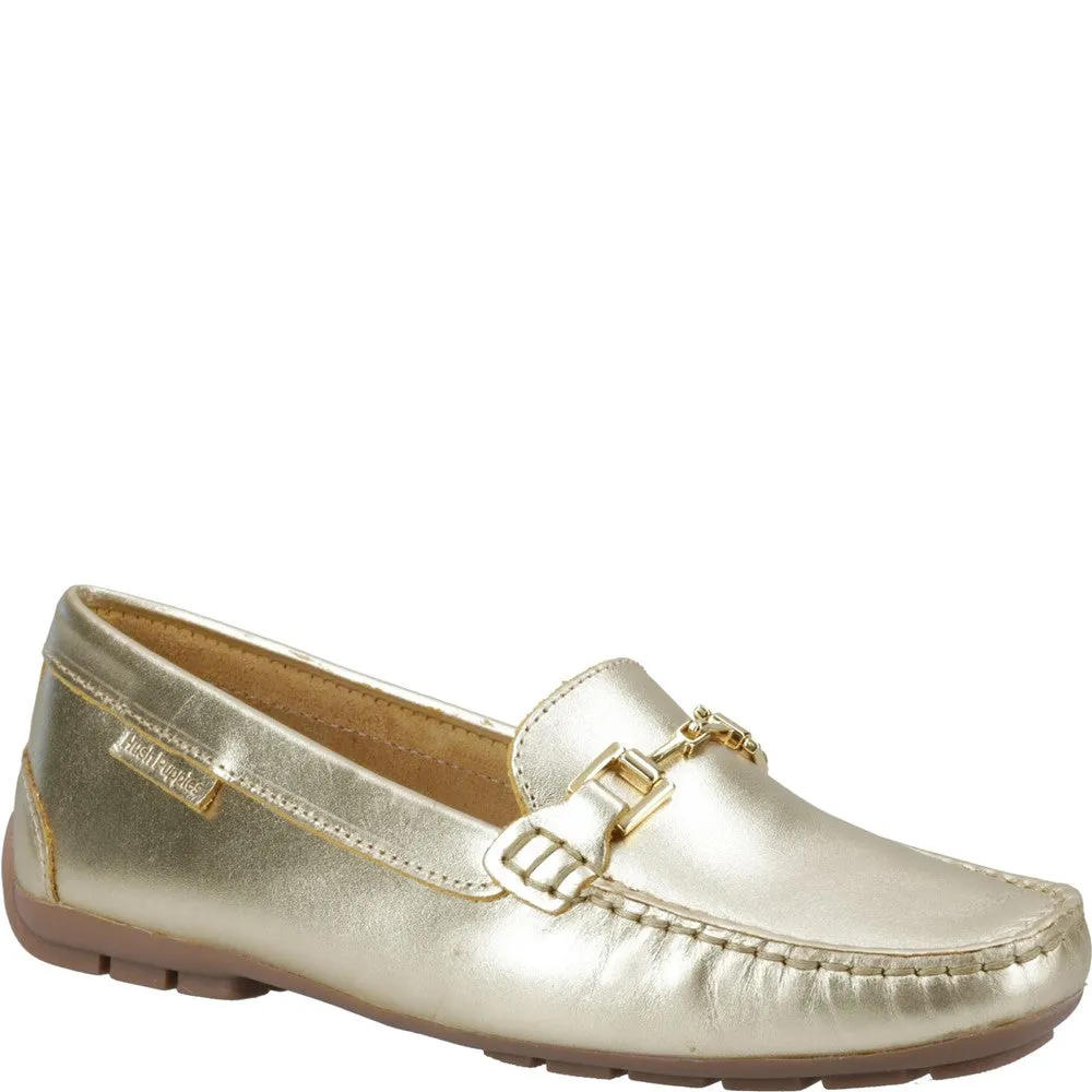 Miu Miu Shearling Loafers Gold Eleanor Loafers