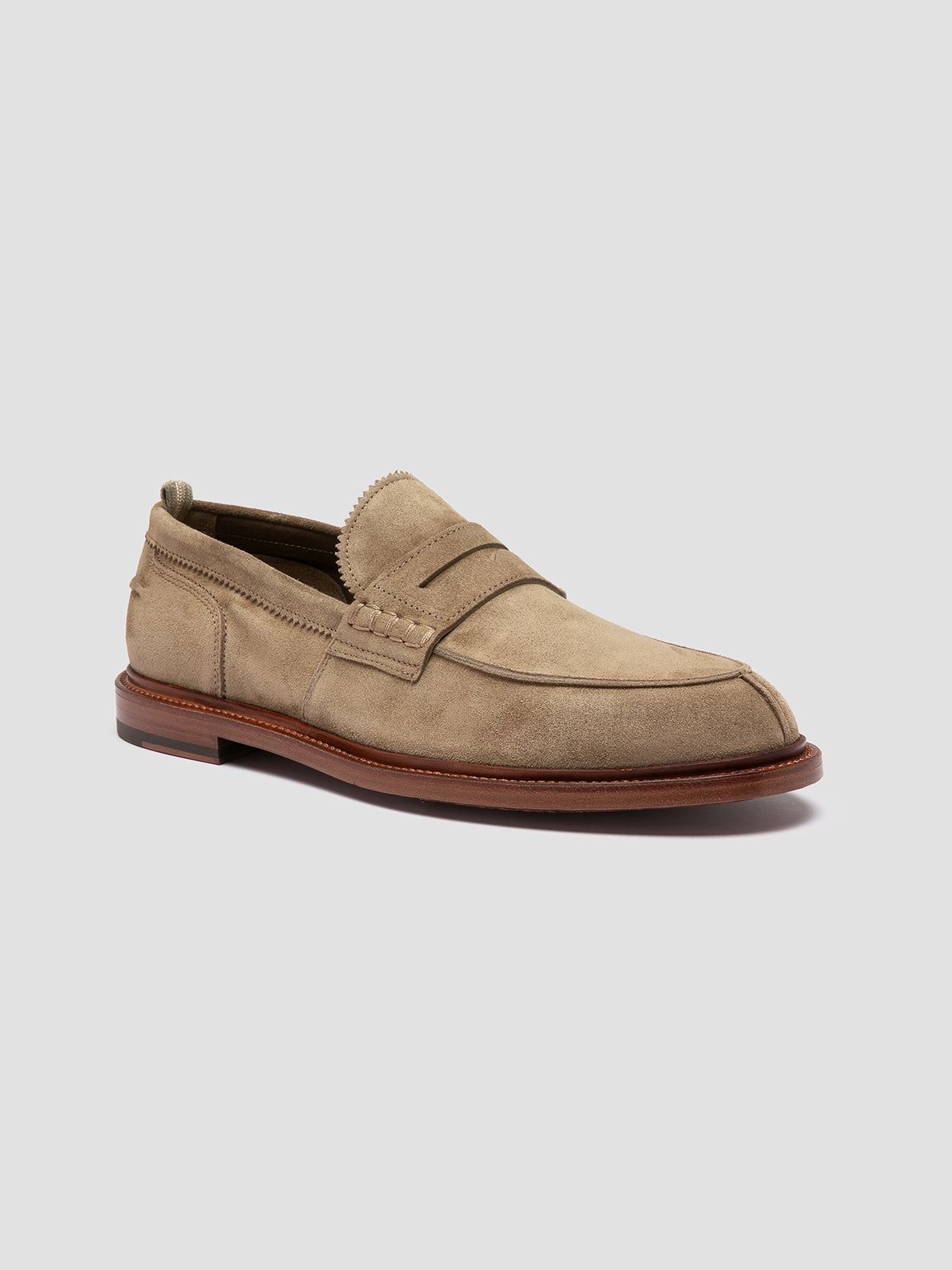 SAX 001 - Taupe Suede Penny Loafers Florsheim Shoes Loafers