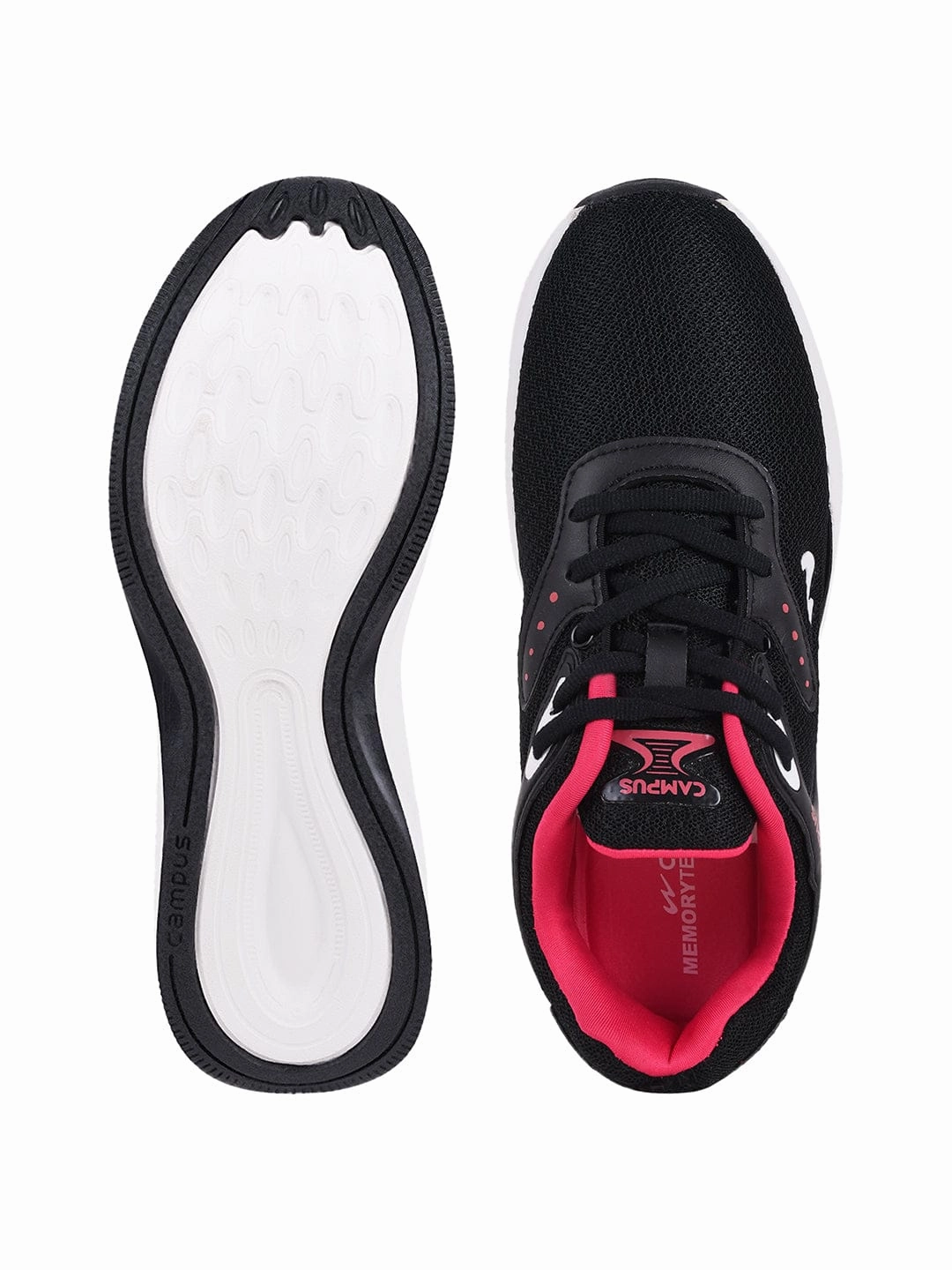 CAMP-CLANCY Black Women's Running Shoes Glow In The Dark Running Shoes