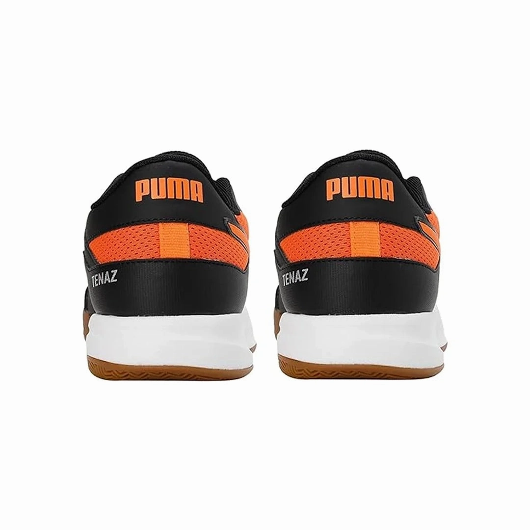 Puma Men's Deuce Indoor Shoe (Black-Vibrant Orange-Silver) 10760403 Asics Comfort Running Shoes