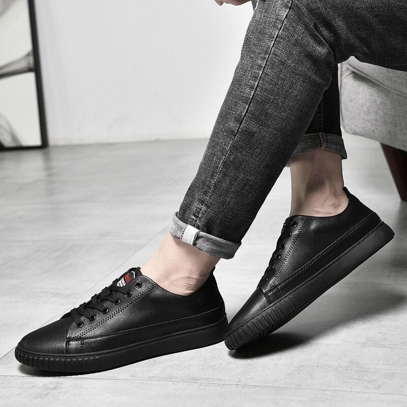 Flat Comfortable Shoes For Work binfenxie Men Oxford Shoes lace up High Quality Genuine Leather Mens Shoes outdoor Fashion Breathable Men Casual Shoes men Flat Work Shoes