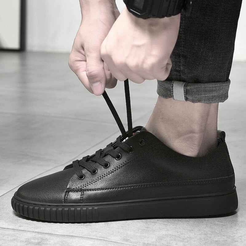 binfenxie Men Oxford Shoes lace up High Quality Genuine Leather Mens Shoes outdoor Fashion Breathable Men Casual Shoes men Flat Work Shoes Wedding Shoes Bride