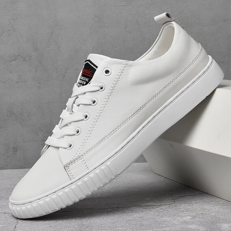 binfenxie Men Oxford Shoes lace up High Quality Genuine Leather Mens Shoes outdoor Fashion Breathable Men Casual Shoes men Flat Work Shoes Rainbow Flat Shoes