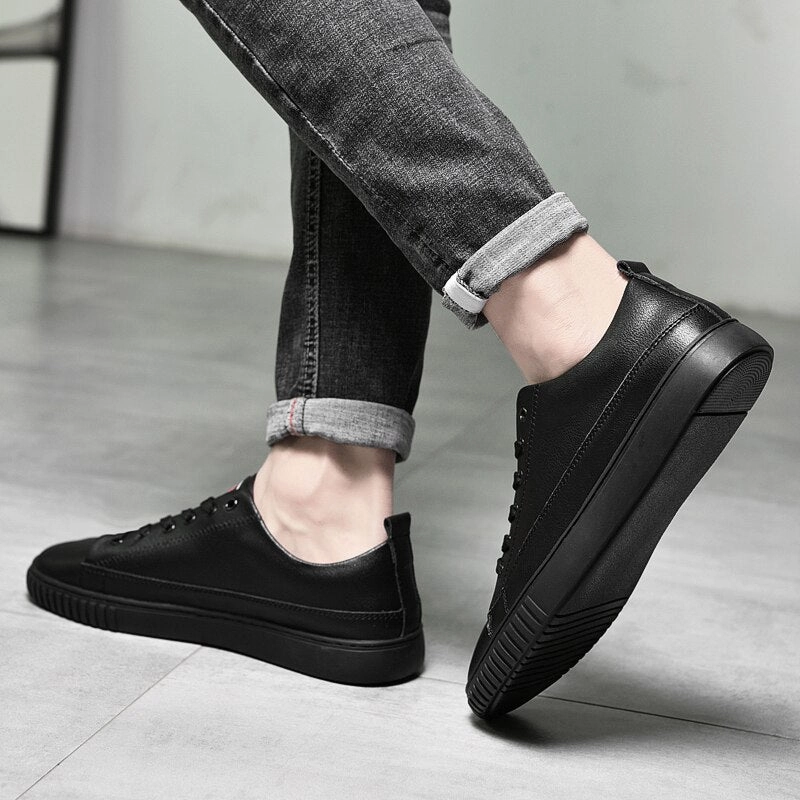 Flat Comfy Shoes binfenxie Men Oxford Shoes lace up High Quality Genuine Leather Mens Shoes outdoor Fashion Breathable Men Casual Shoes men Flat Work Shoes