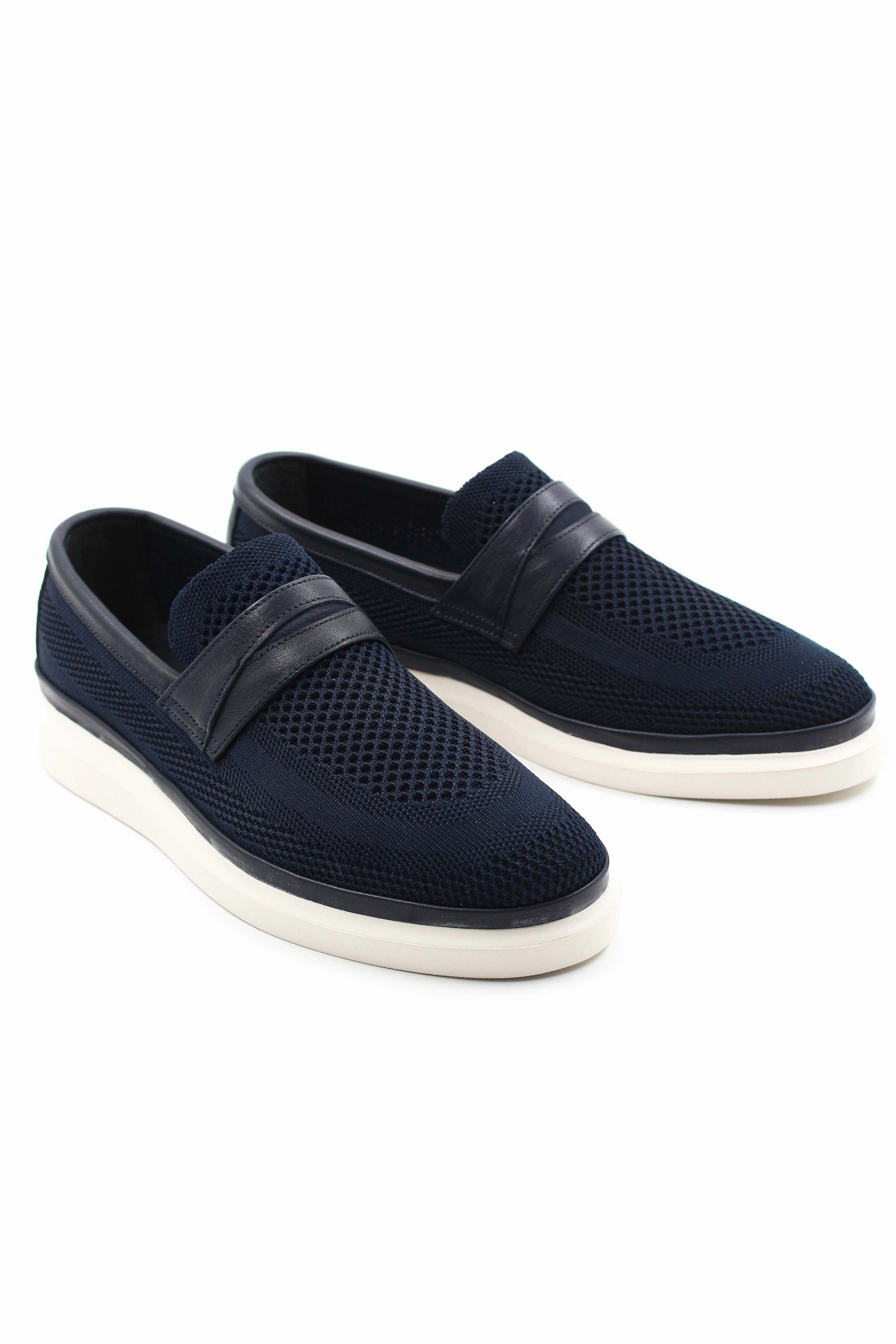 FST Genuine Leather Men's Casual Shoes 722MA454 Laciert Knit - Senigallia Shoe Island Casual Shoes