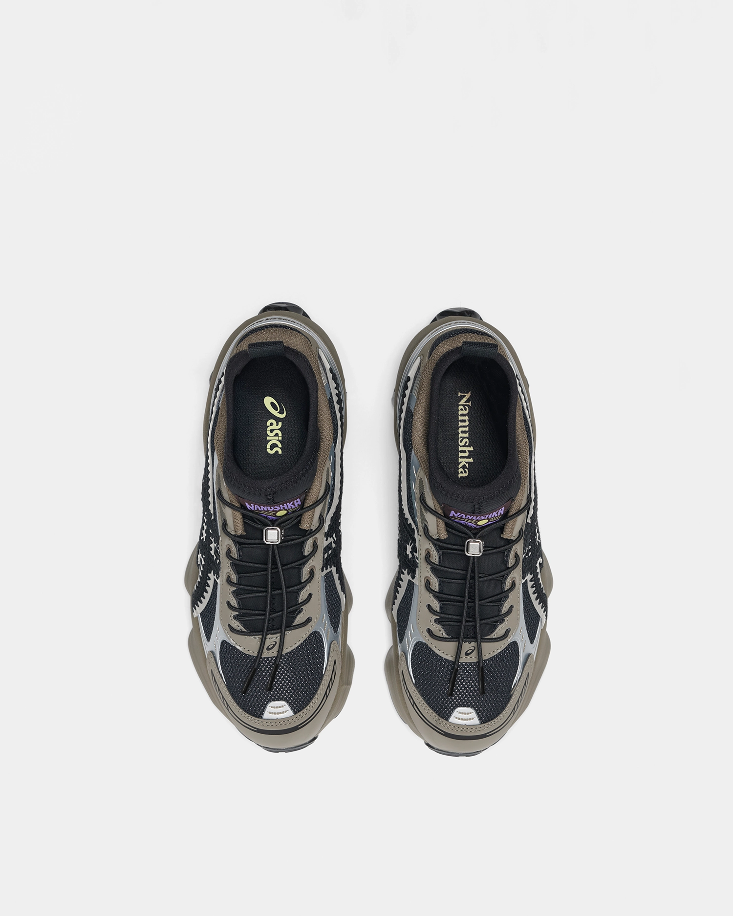 Asics Magic Speed Shoes Nanushka x ASICS GEL-KINETIC FLUENT Sneaker - Grey Mesh