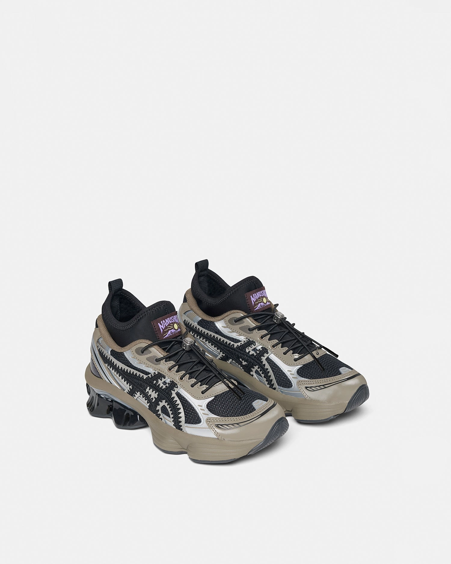 Nanushka x ASICS GEL-KINETIC FLUENT Sneaker - Grey Mesh Asics Gel Ace Tour Golf Shoes