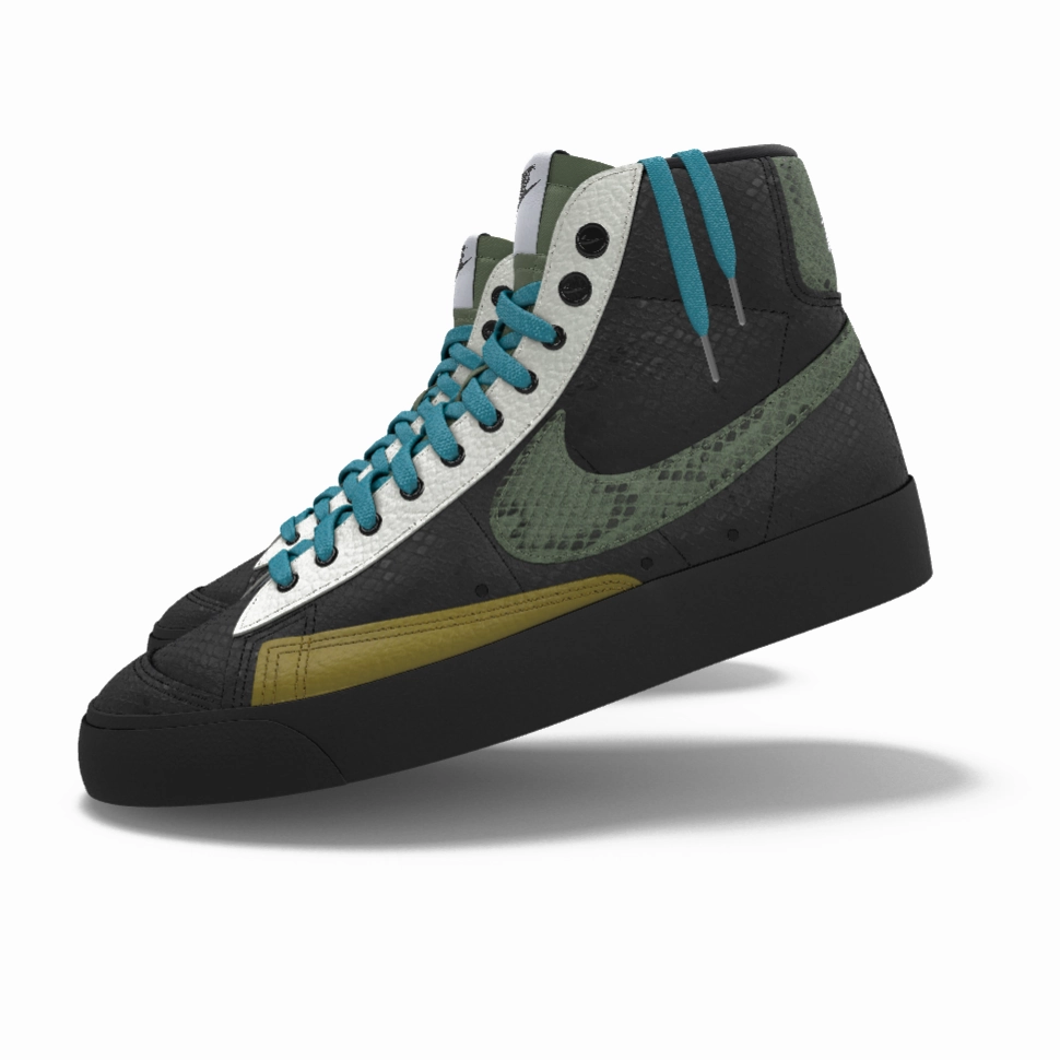 Best Asics Running Shoes Review $195 NIB NEW Mens NIKE Blazer Mid 77 Custom Black Mixed Python Leather BB Shoes