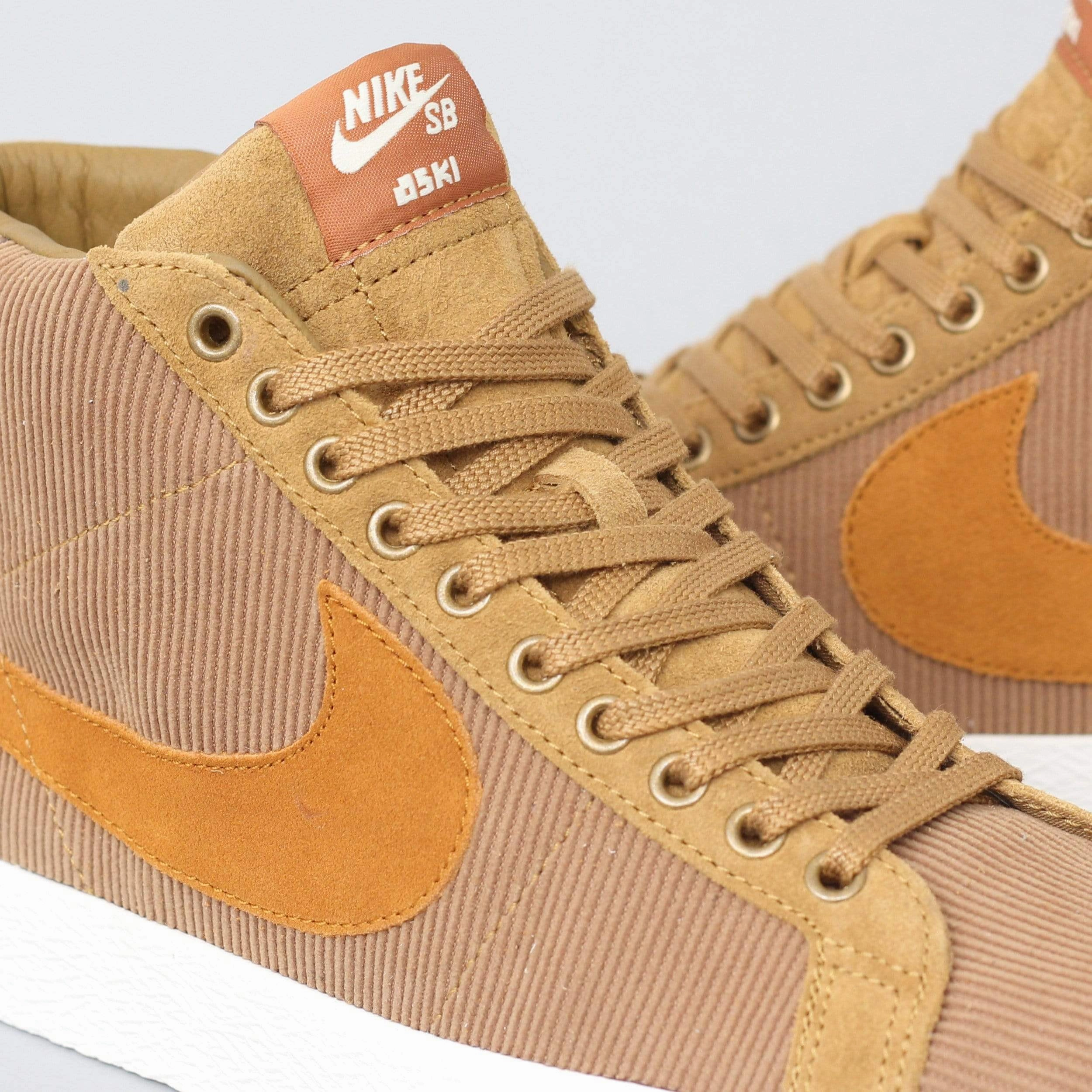 Nike SB Oski Blazer Mid ISO Shoes Muted Bronze / Burnt Sienna - Sail Asics Sports Shoes