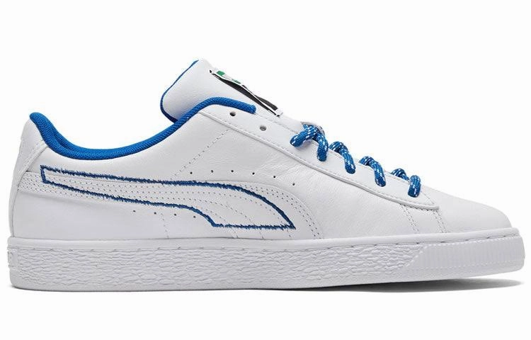 PUMA Basket New Heritage White Royal Puma Shoes Glow In The Dark