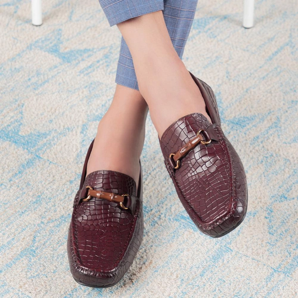 Toddler Loafers The Croter Brown Men's Textured Leather Loafers Tresmode