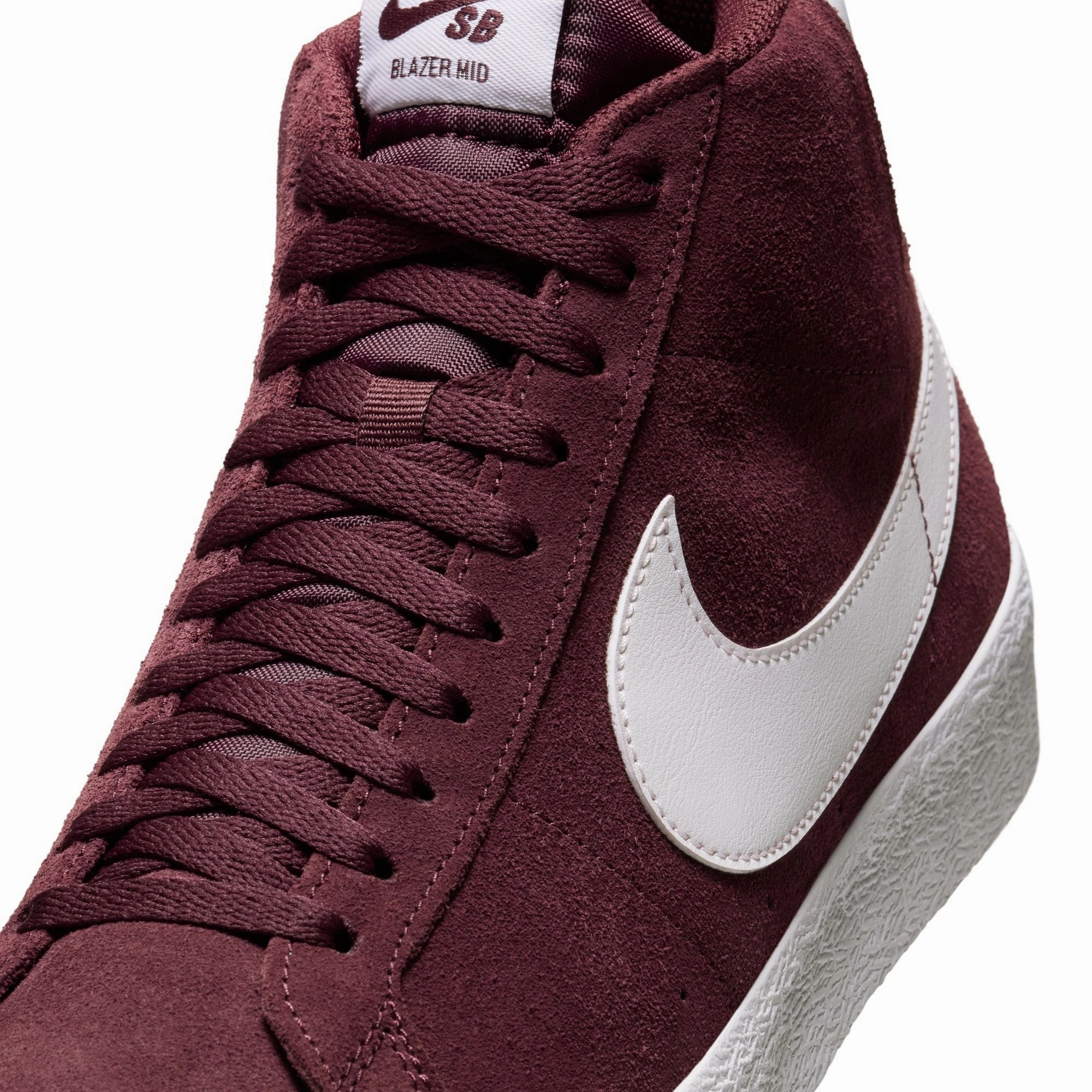 Asics Boxing Shoes Nike SB Zoom Blazer Mid Shoes - Burgundy Crush/Summit White