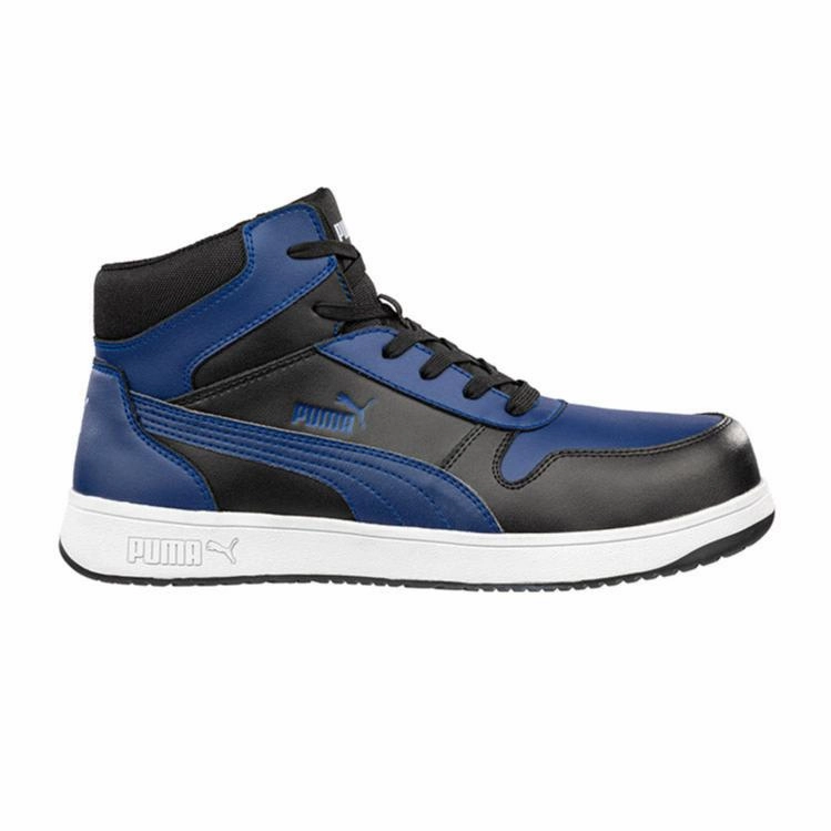 Puma Blue/Black Frontcourt Mid Fibreglass Toe Cap Lace Up Safety Shoe (630077) (Pre Order) Asics Shoe Finder Us