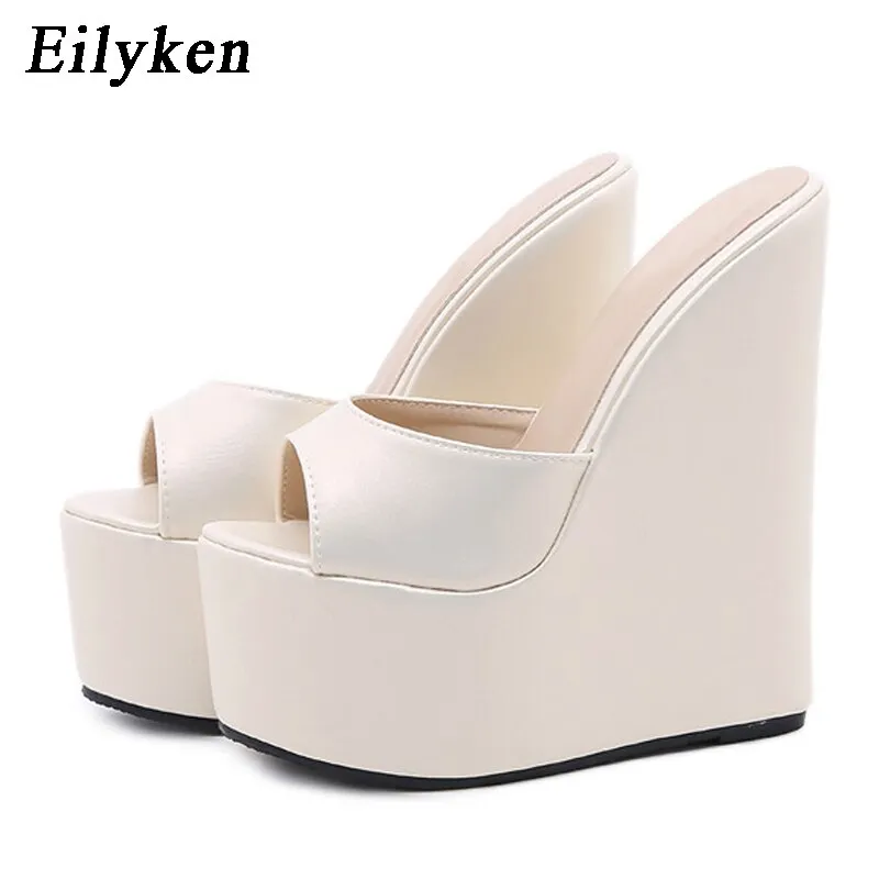 Eilyken Peep Toe Wedges Haflingers Slippers