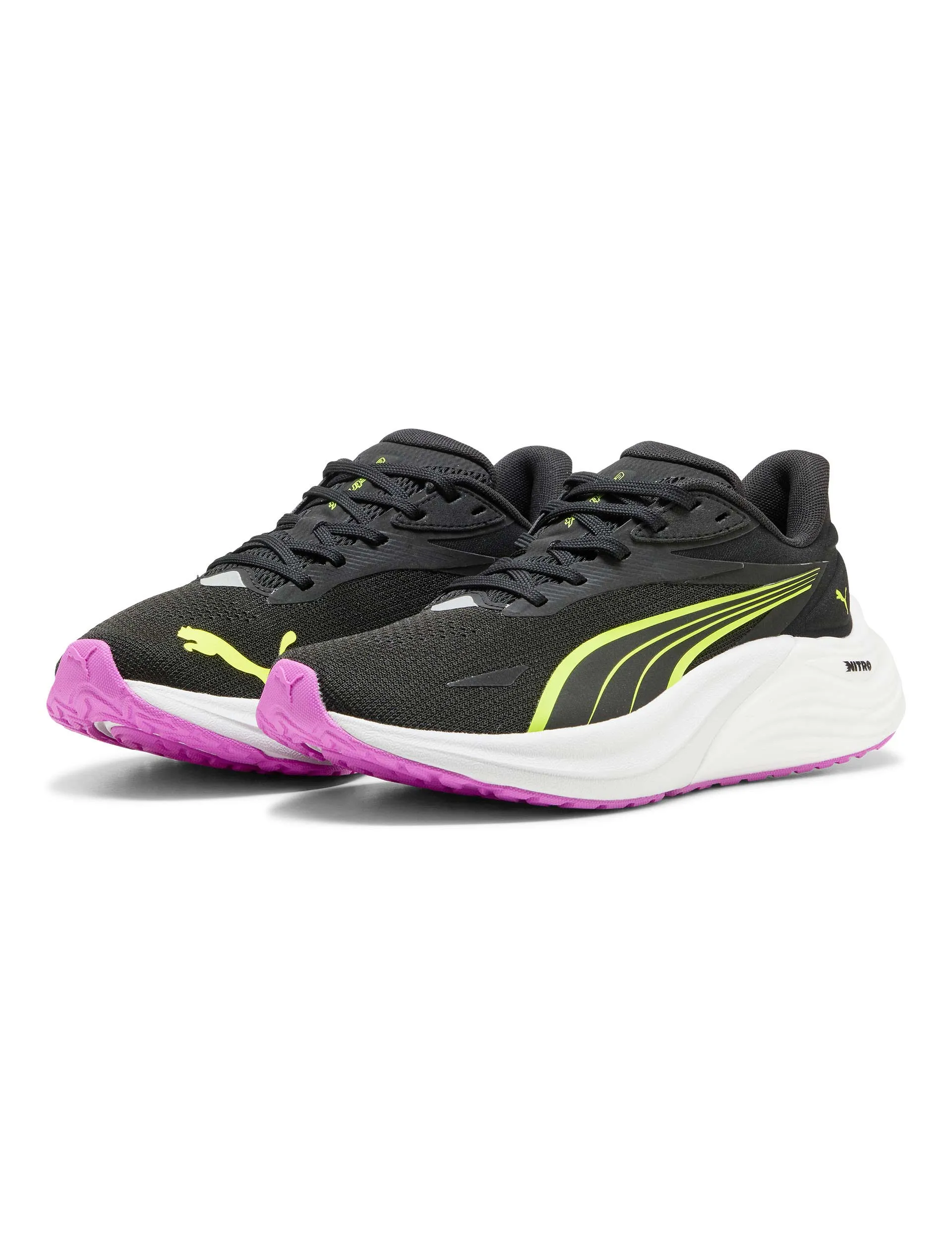 To Run Electrify NITRO 4 Running Shoes - Black/Yellow Alert