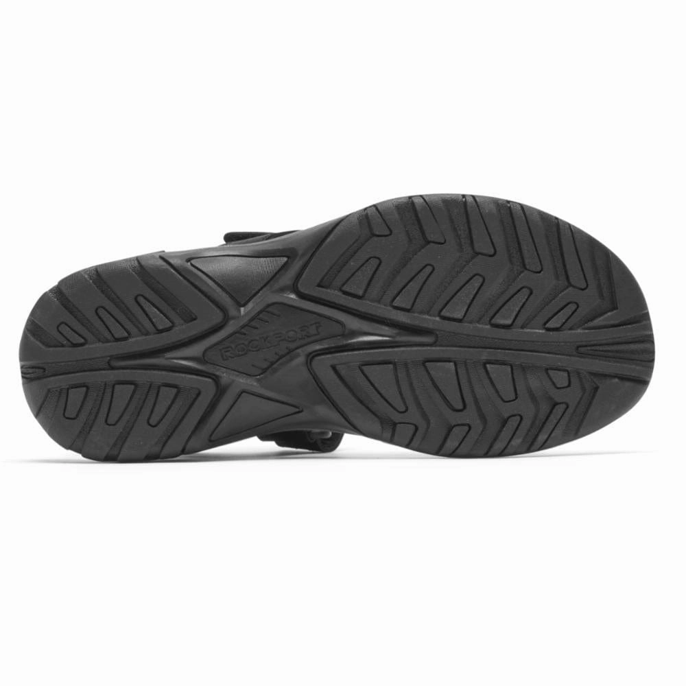 Rockport Men's Byron Quarter Strap Sandals- Black Sandals Lucia Spa