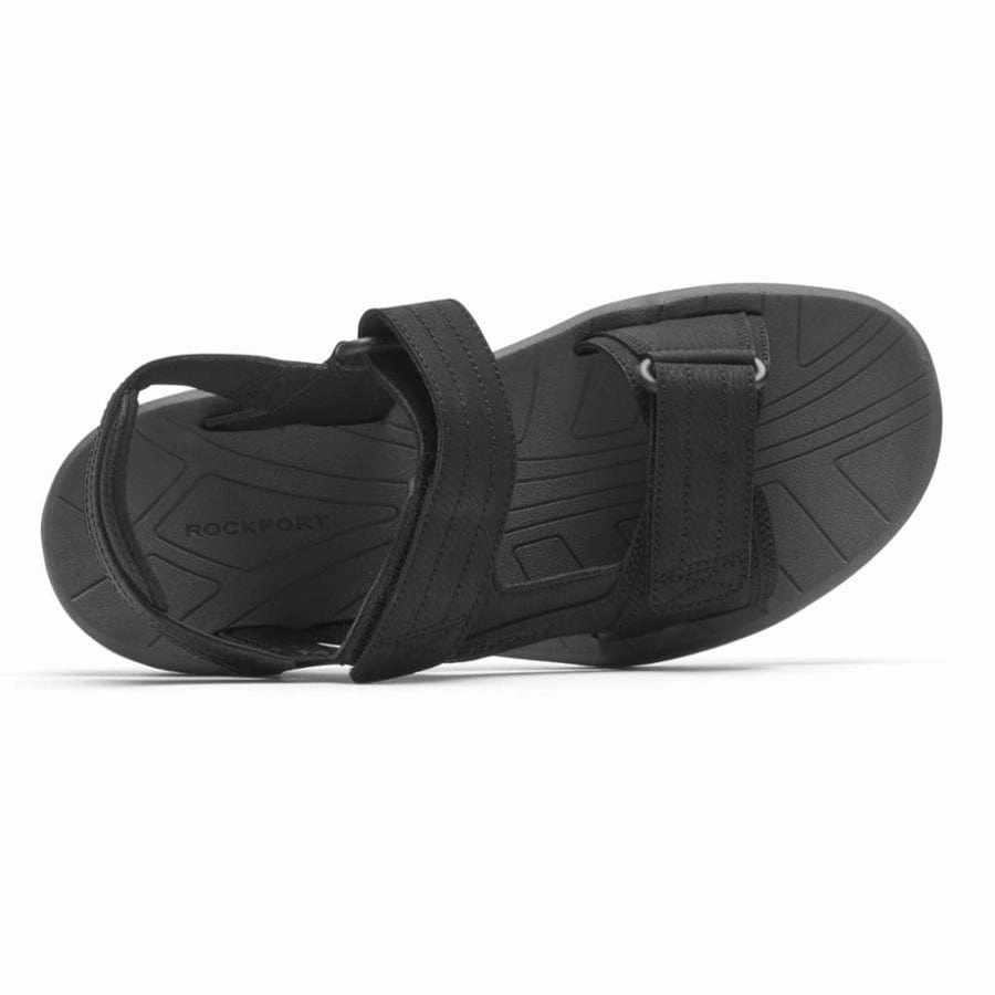 Sofft Bali Sandals Rockport Men's Byron Quarter Strap Sandals- Black