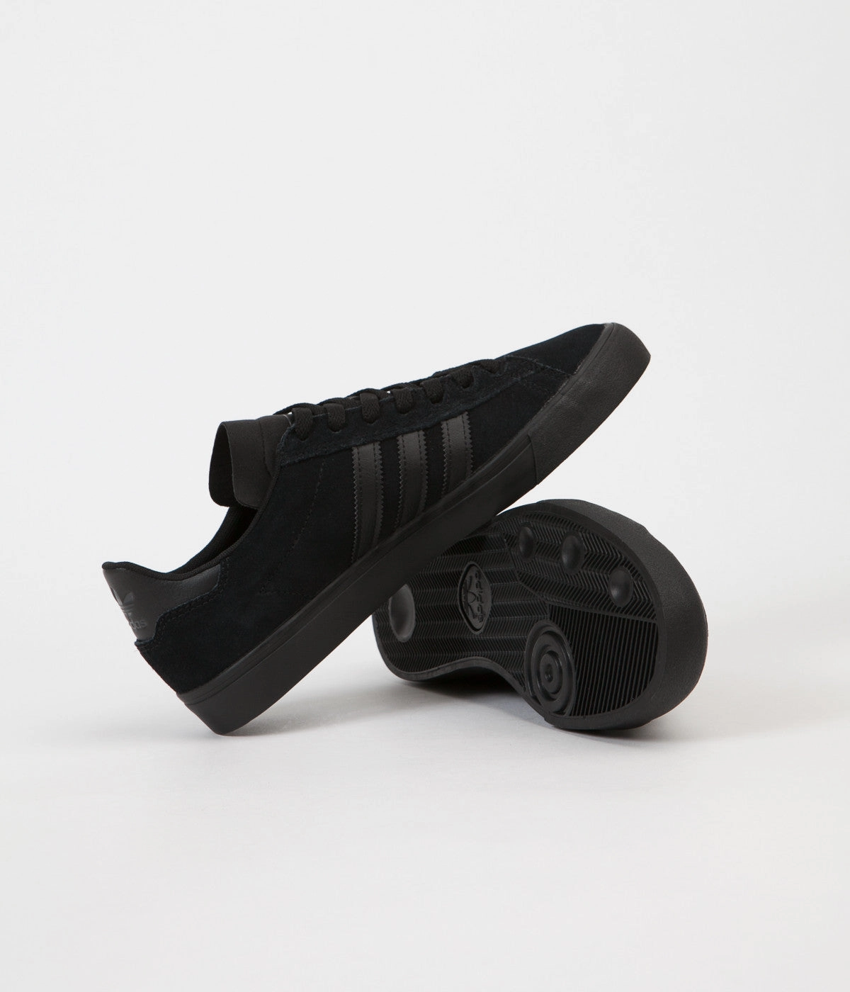 White Adidas Shoes Adidas Campus Vulc II Shoes - Core Black / Core Black / Core Black