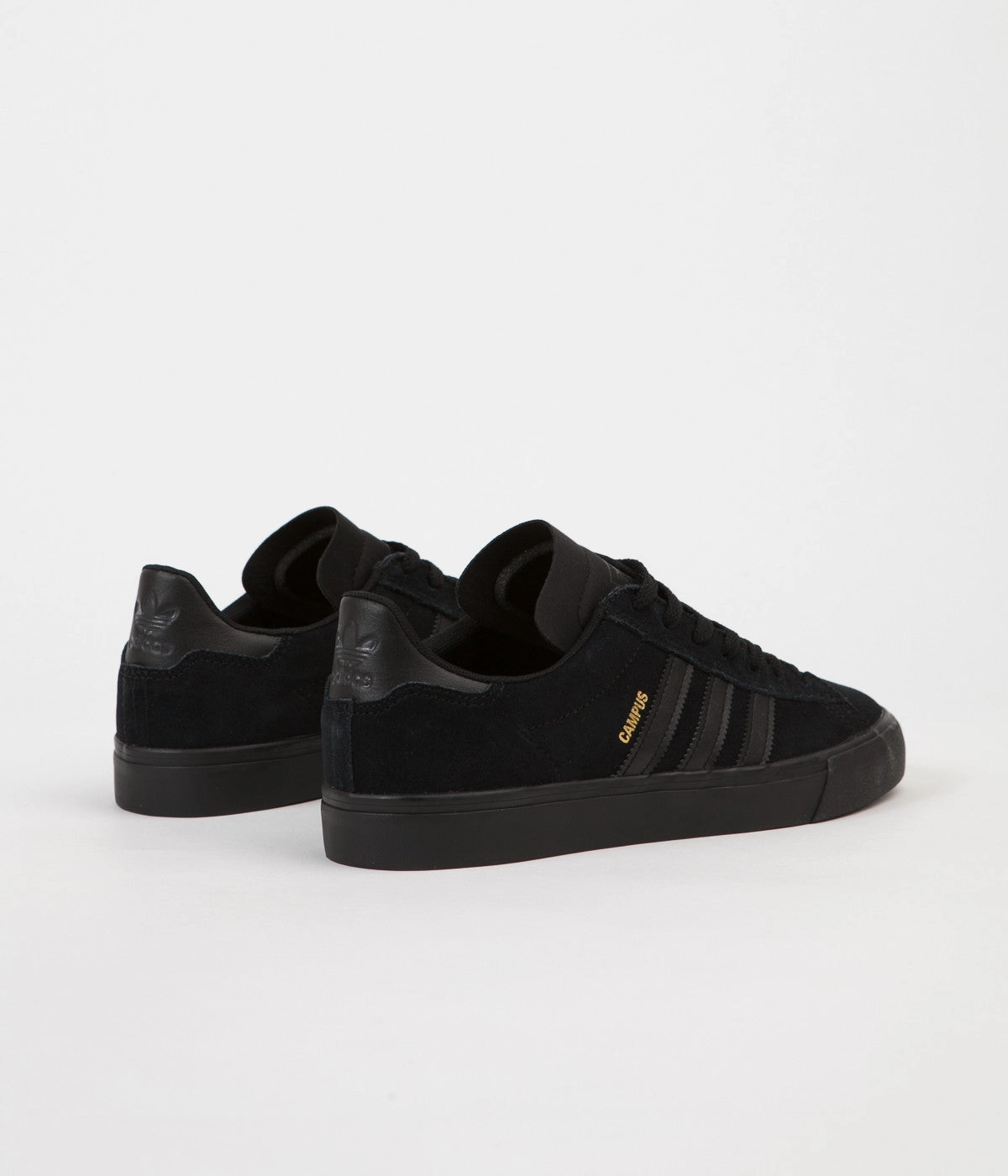 Adidas Campus Vulc II Shoes - Core Black / Core Black / Core Black Adidas Shoes Indoor