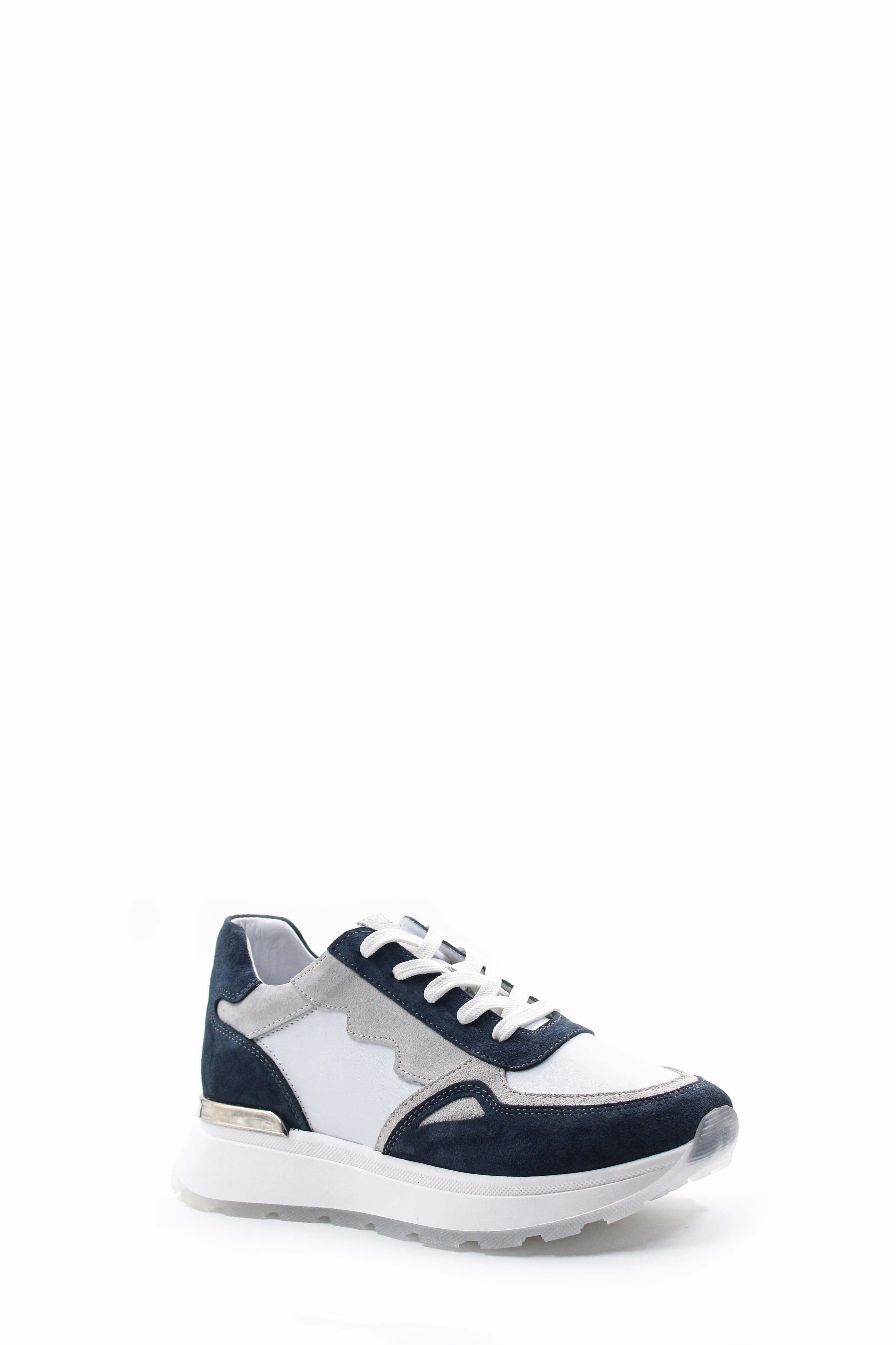 Sneakers Shoes Casual FST Genuine Leather Women's Casual Shoes 757ZA24066 Denim White - South Valley