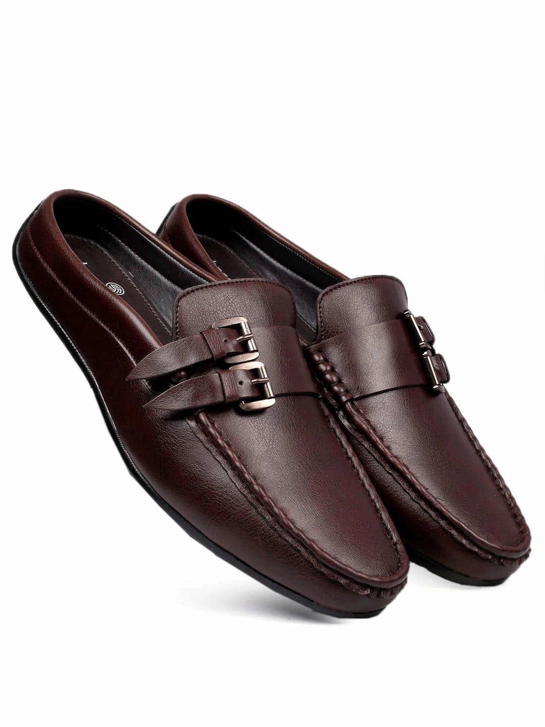 Perrine Loafers Bacca Bucci JAMBOREE Fashion Mules/Clogs/Backless Loafers for Party/Travel/Office-Brown