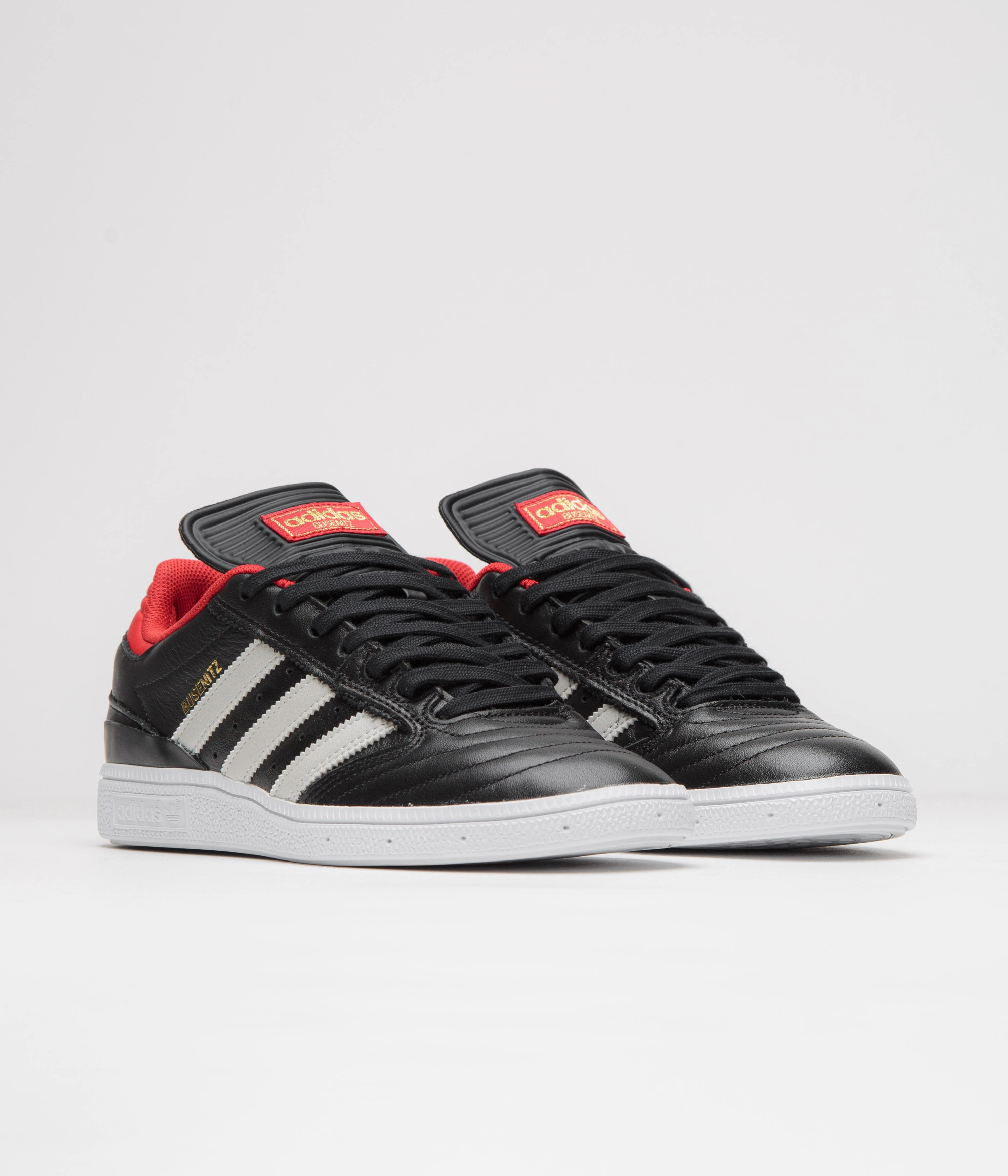 Adidas High End Shoes Adidas Busenitz Shoes - Core Black / Zero Metallic / Better Scarlet