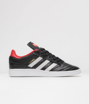 Adidas Busenitz Shoes - Core Black / Zero Metallic / Better Scarlet Recycled Plastic Adidas Shoes