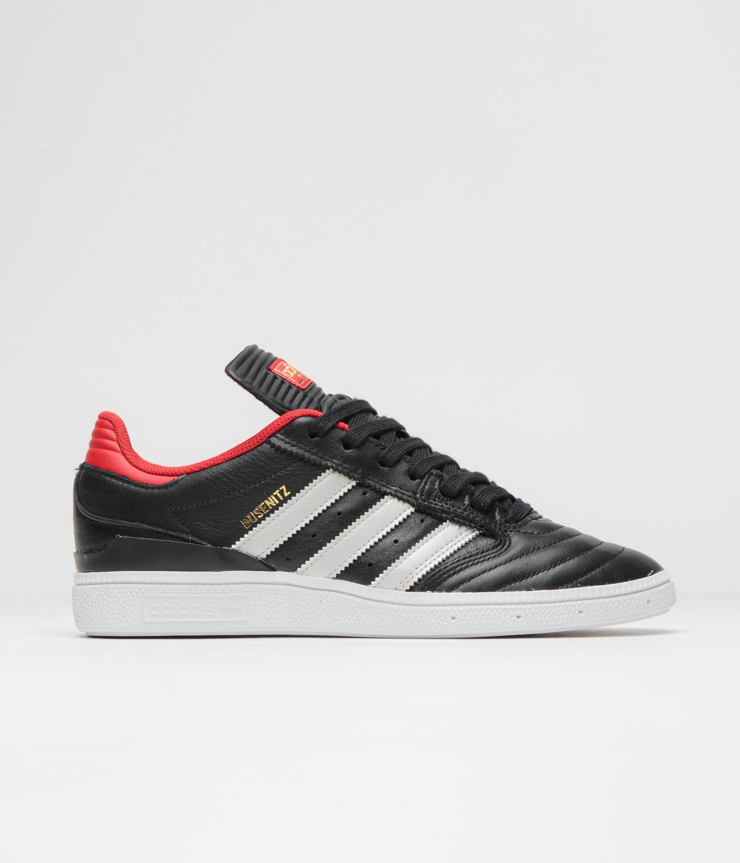 Adidas Simpsons Shoes Adidas Busenitz Shoes - Core Black / Zero Metallic / Better Scarlet