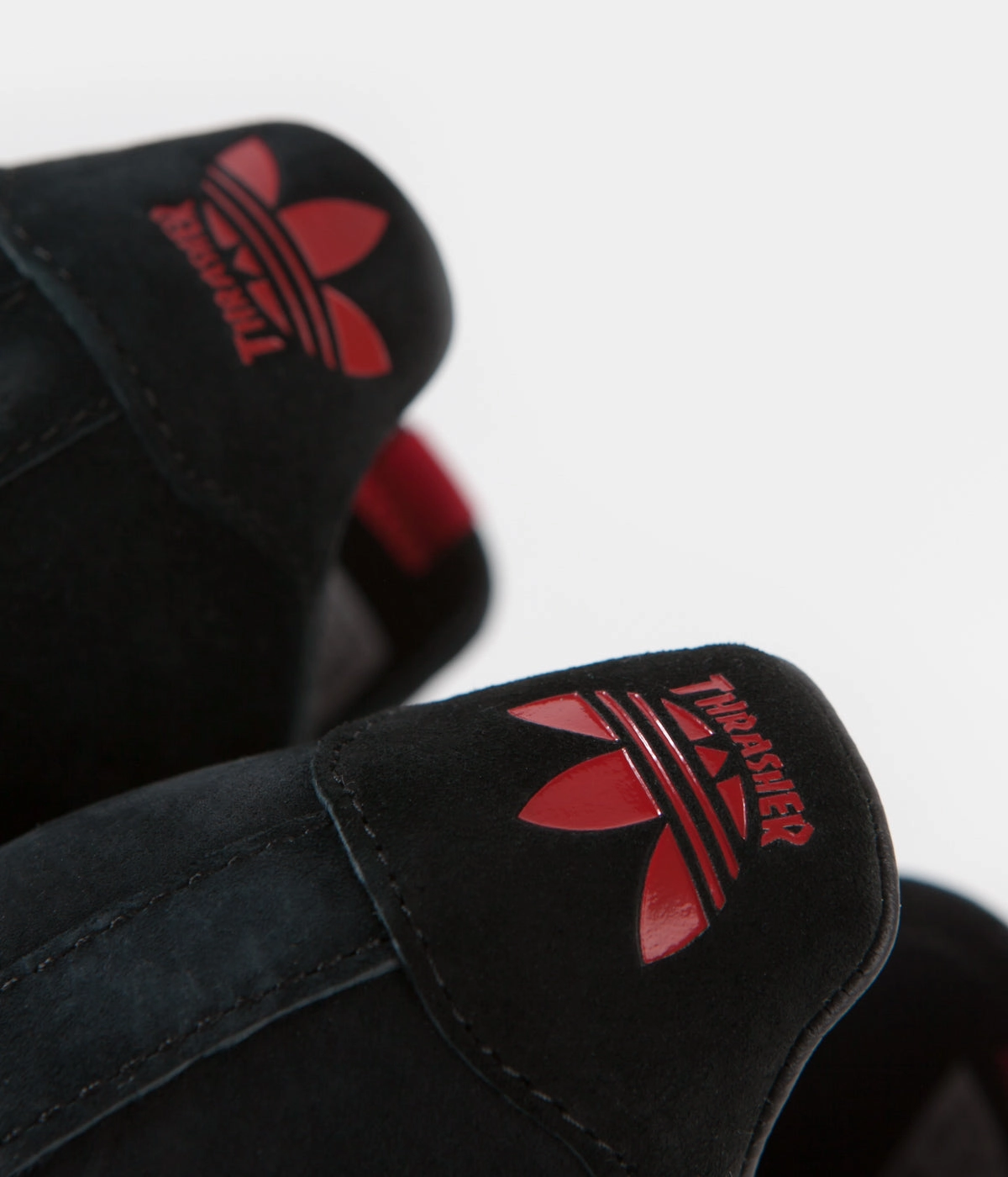 Adidas Simpsons Shoes Adidas x Thrasher Superstar Adv Shoes - Core Black / Scarlet / Gold Metallic