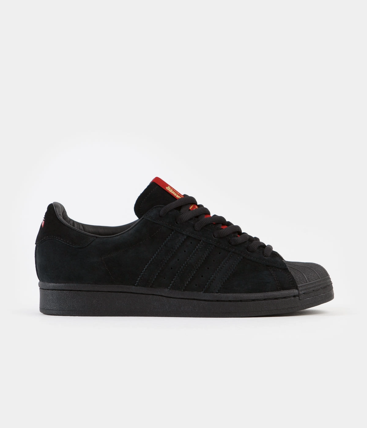 Adidas x Thrasher Superstar Adv Shoes - Core Black / Scarlet / Gold Metallic Malbon Adidas Golf Shoes